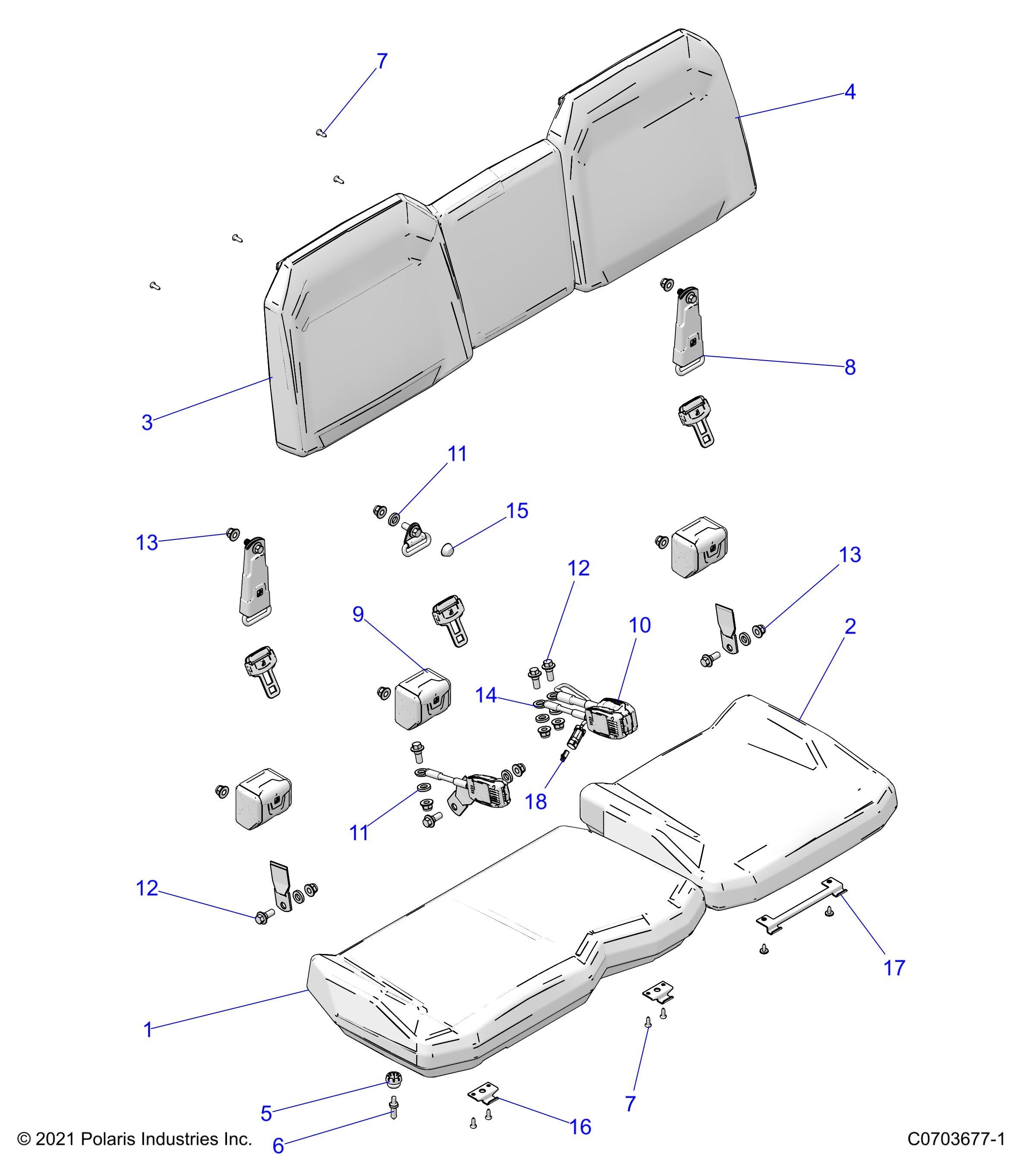 CARROSSERIE SIEGE POUR RANGER 1000 EPS 2025