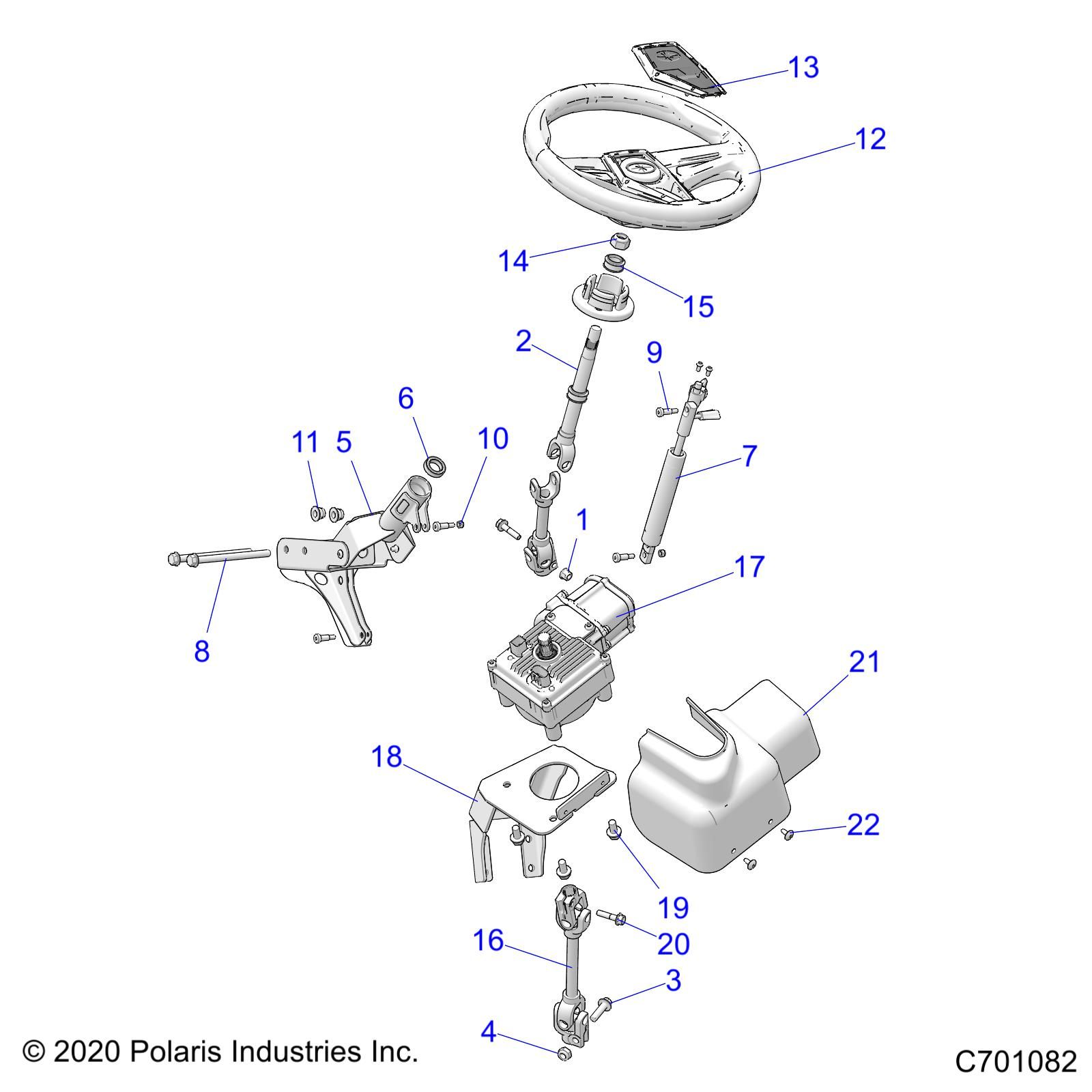 DIRECTION POWER DIRECTION ASM POUR RZR 1000S4 2021