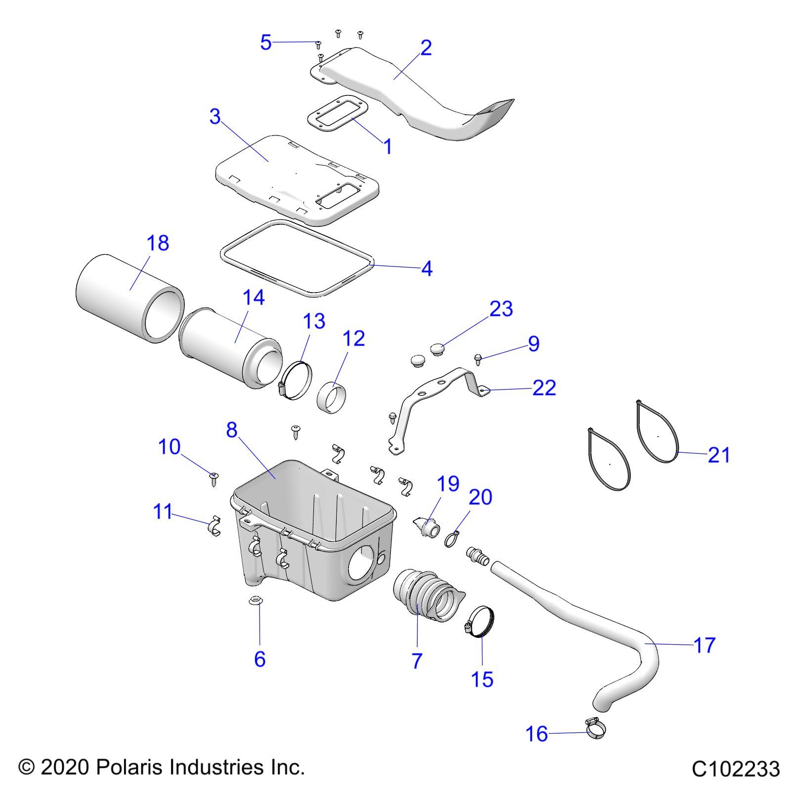 MOTEUR SYSTEME DADMISSION DAIR POUR SPORTSMAN 570 6X6 R01 2023