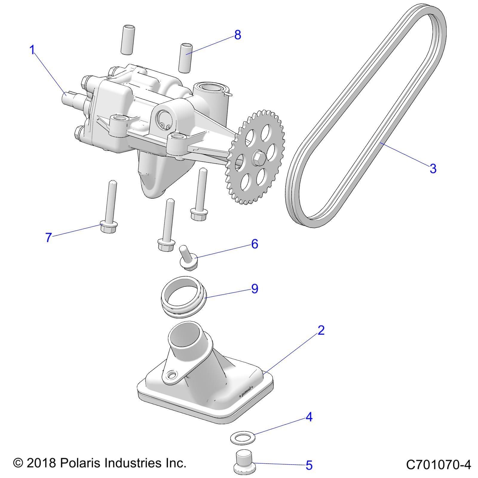 MOTEUR POMPE A HUILE POUR GENERAL 1000 DELUXE EPS 2021