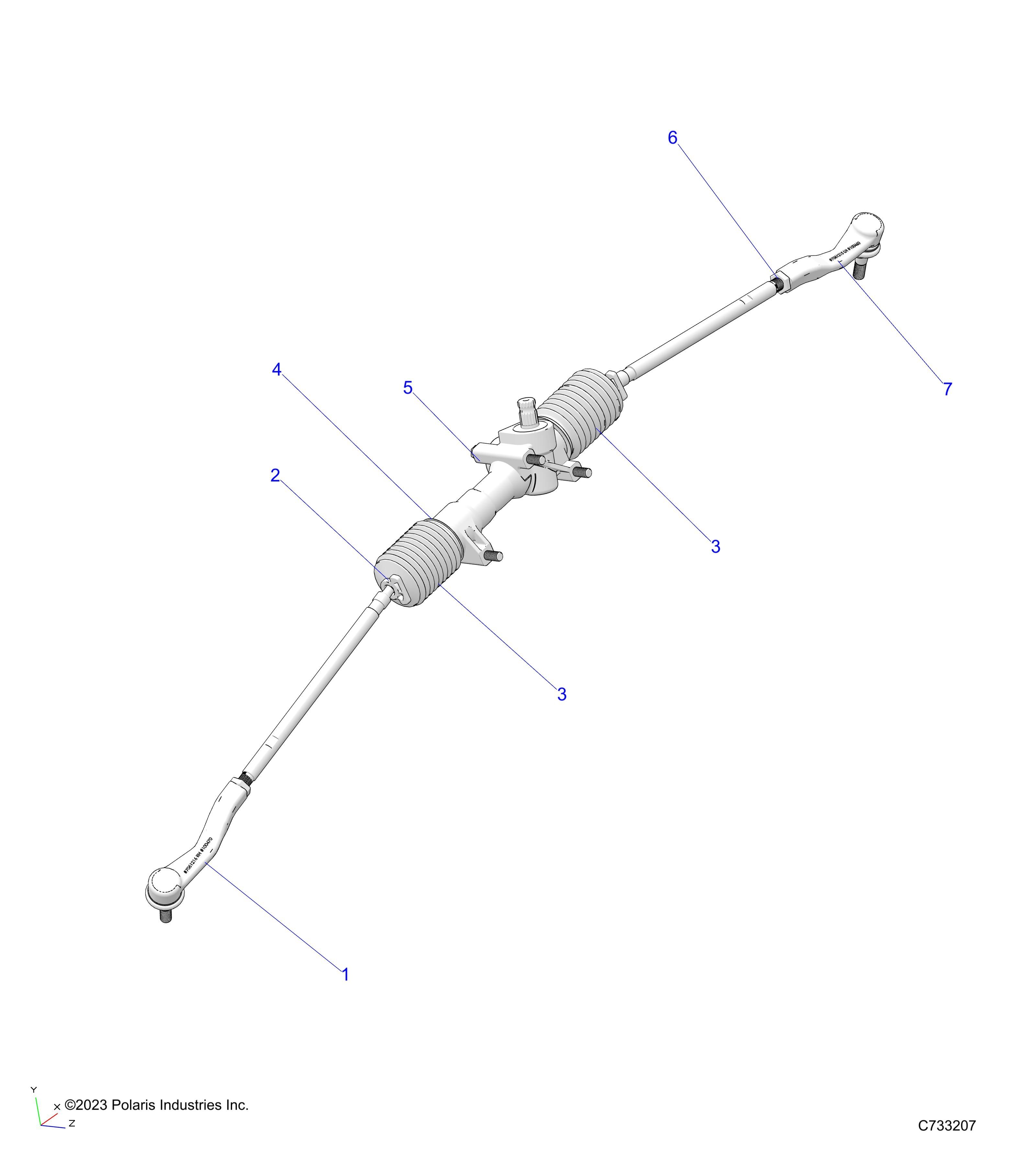 DIRECTION DIRECTION POUR RANGER 1000 XP NSTR PREMIUM TIP OUT WINDSHIELD 2025