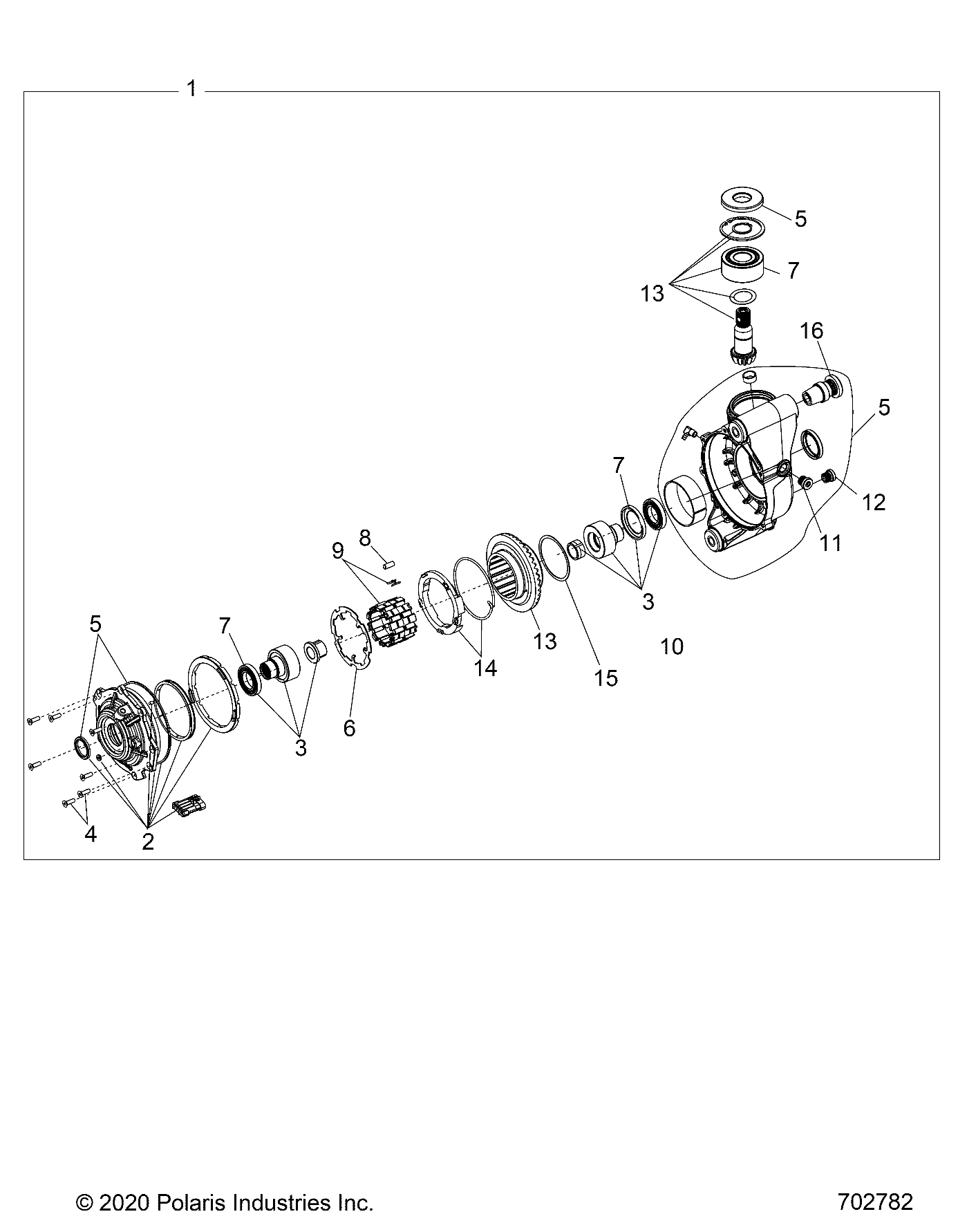 TRANSMISSION BOITE AVANT POUR RANGER CREW 1000 PS WP EVAP 2021