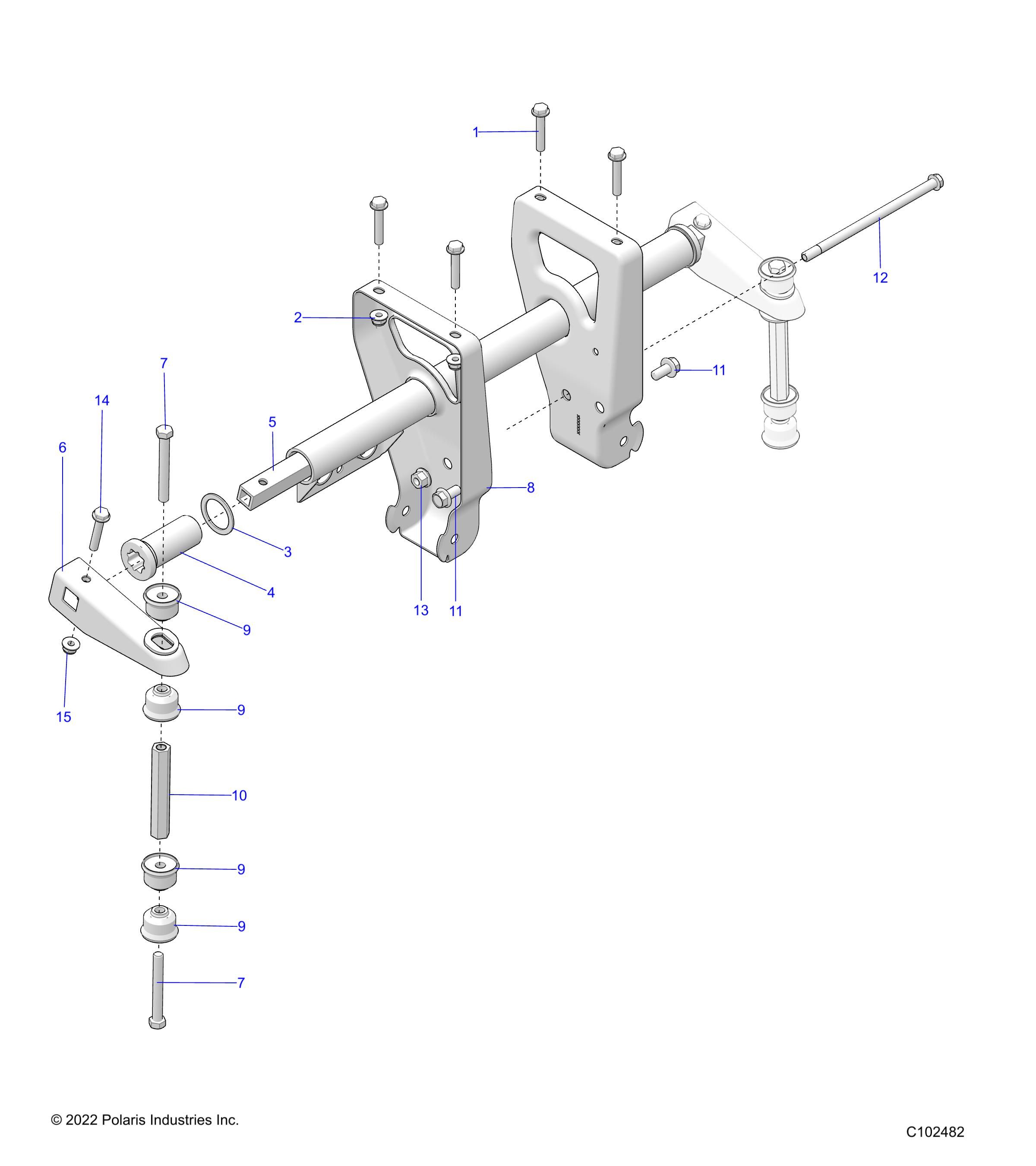 SUSPENSION TORSION BAR POUR SPORTSMAN 450 HO 50S 2023