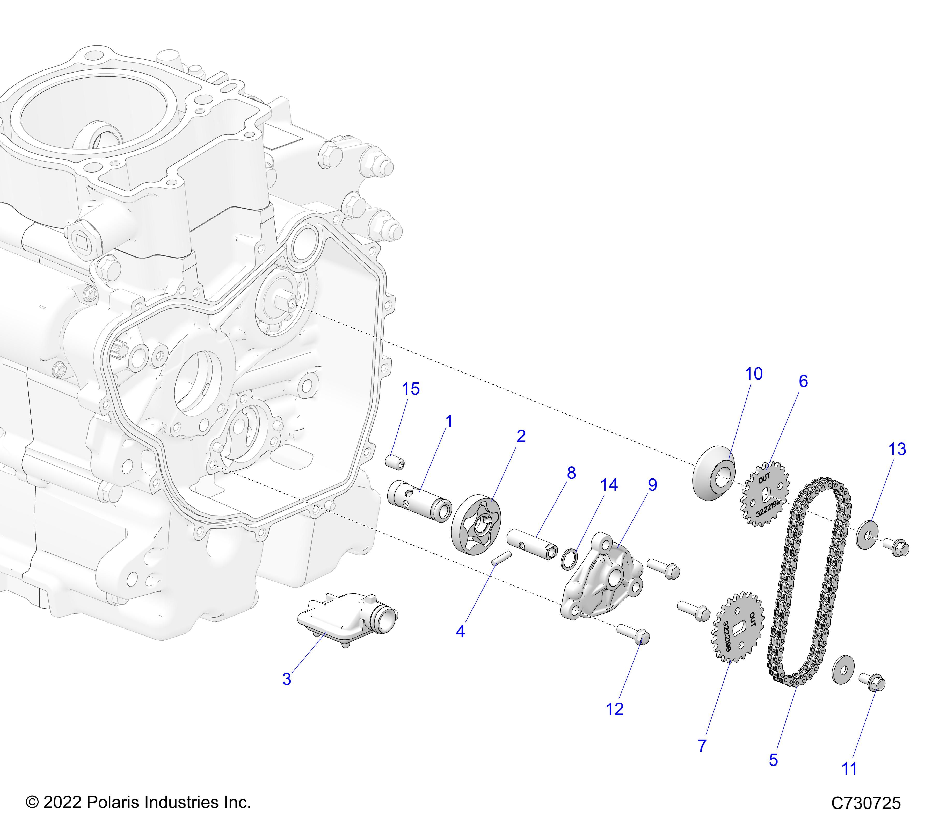 MOTEUR POUR RANGER 570 CREW R02 2023