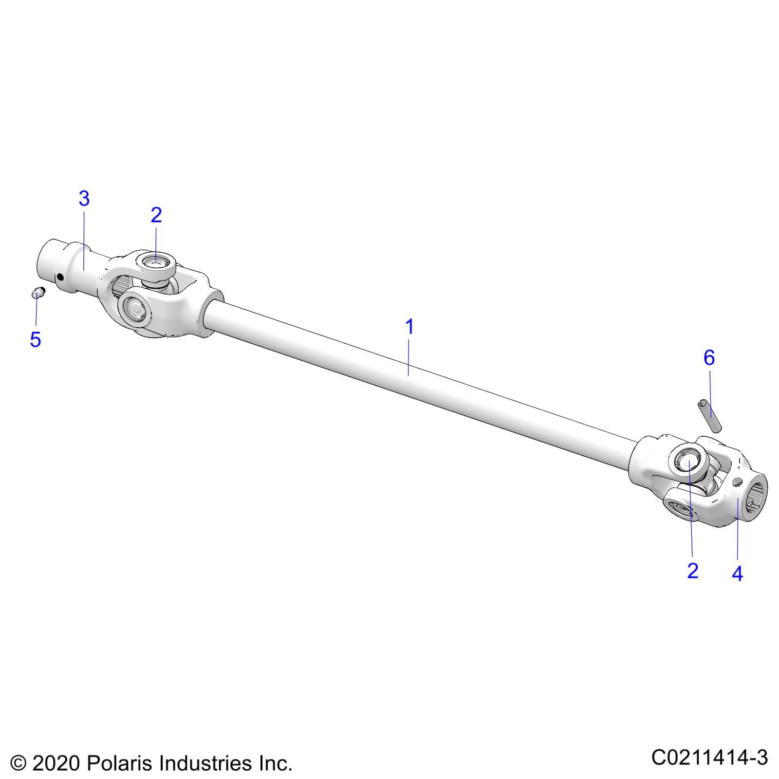 TRANSMISSION ARBRE PROPULSION AVANT POUR SPORTSMAN 450 HO UTILITY 2021