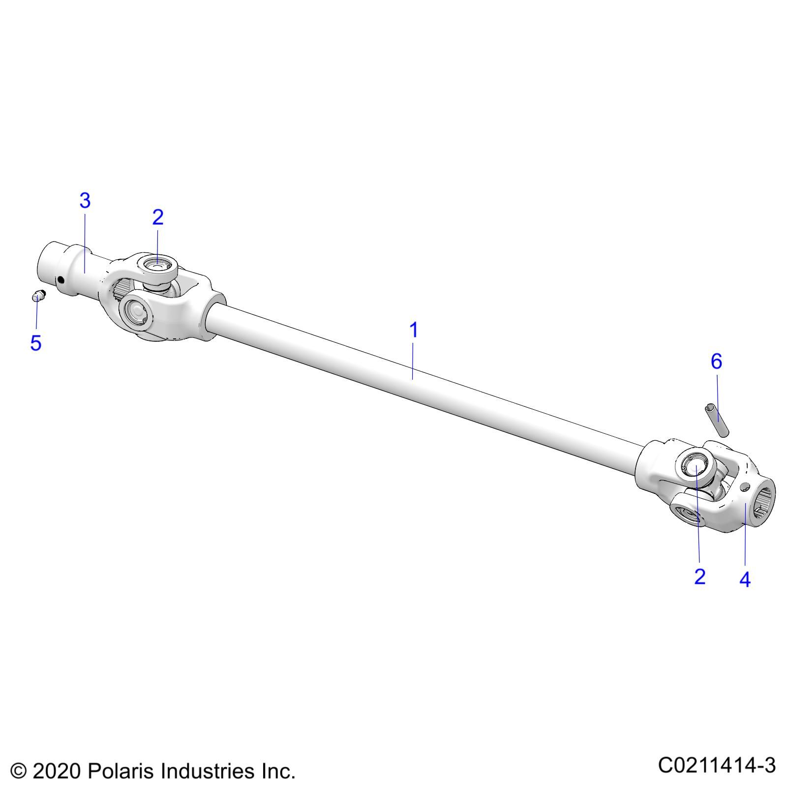 TRANSMISSION ARBRE PROPULSION AVANT POUR SPORTSMAN 450 HO 2022