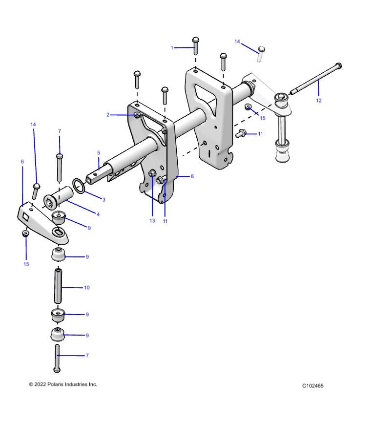 SUSPENSION TORSION BAR POUR SPORTSMAN 570 EPS 2023