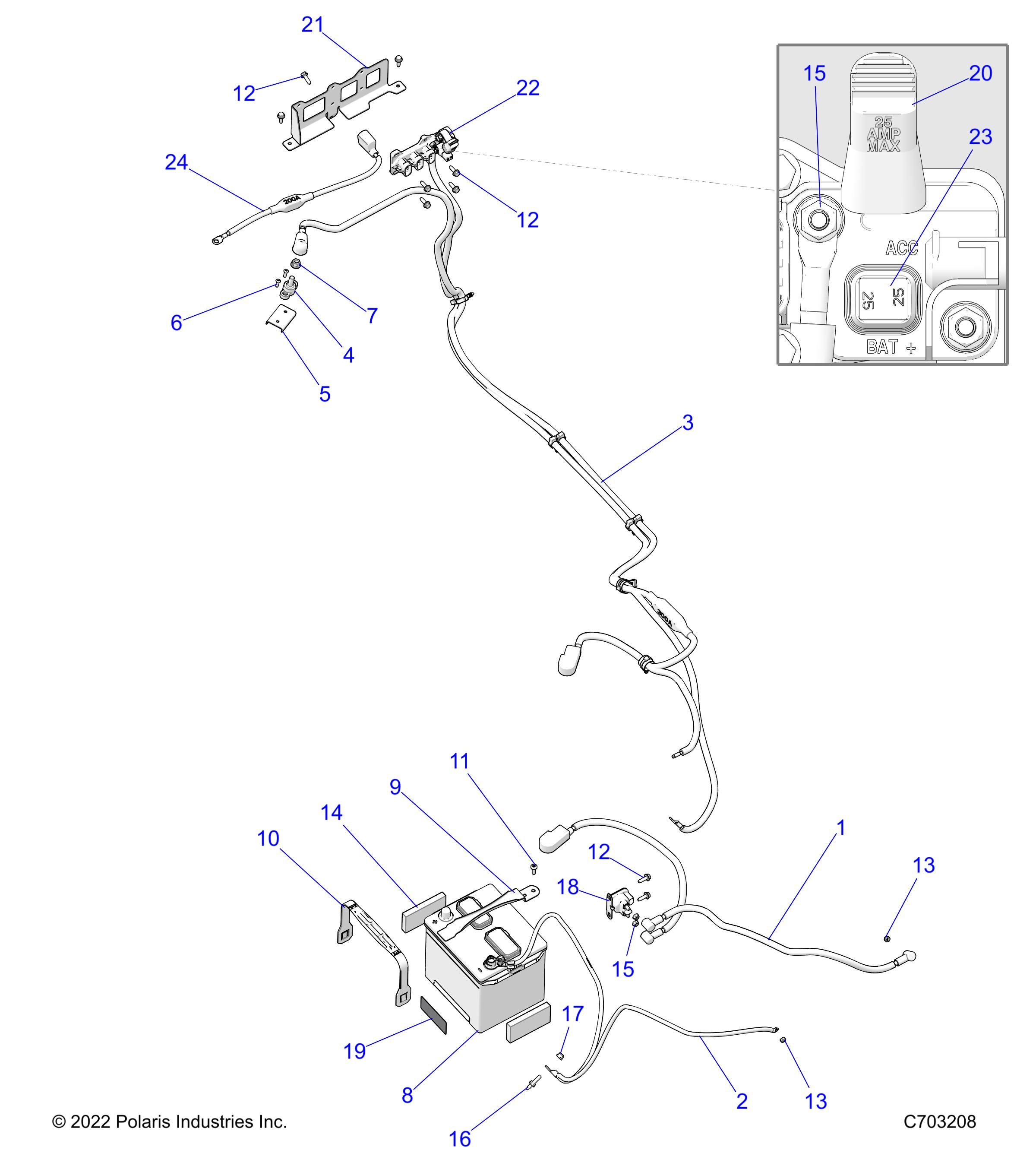 ELECTRIQUE BATTERIE POUR RZR 900 TRAIL 2023