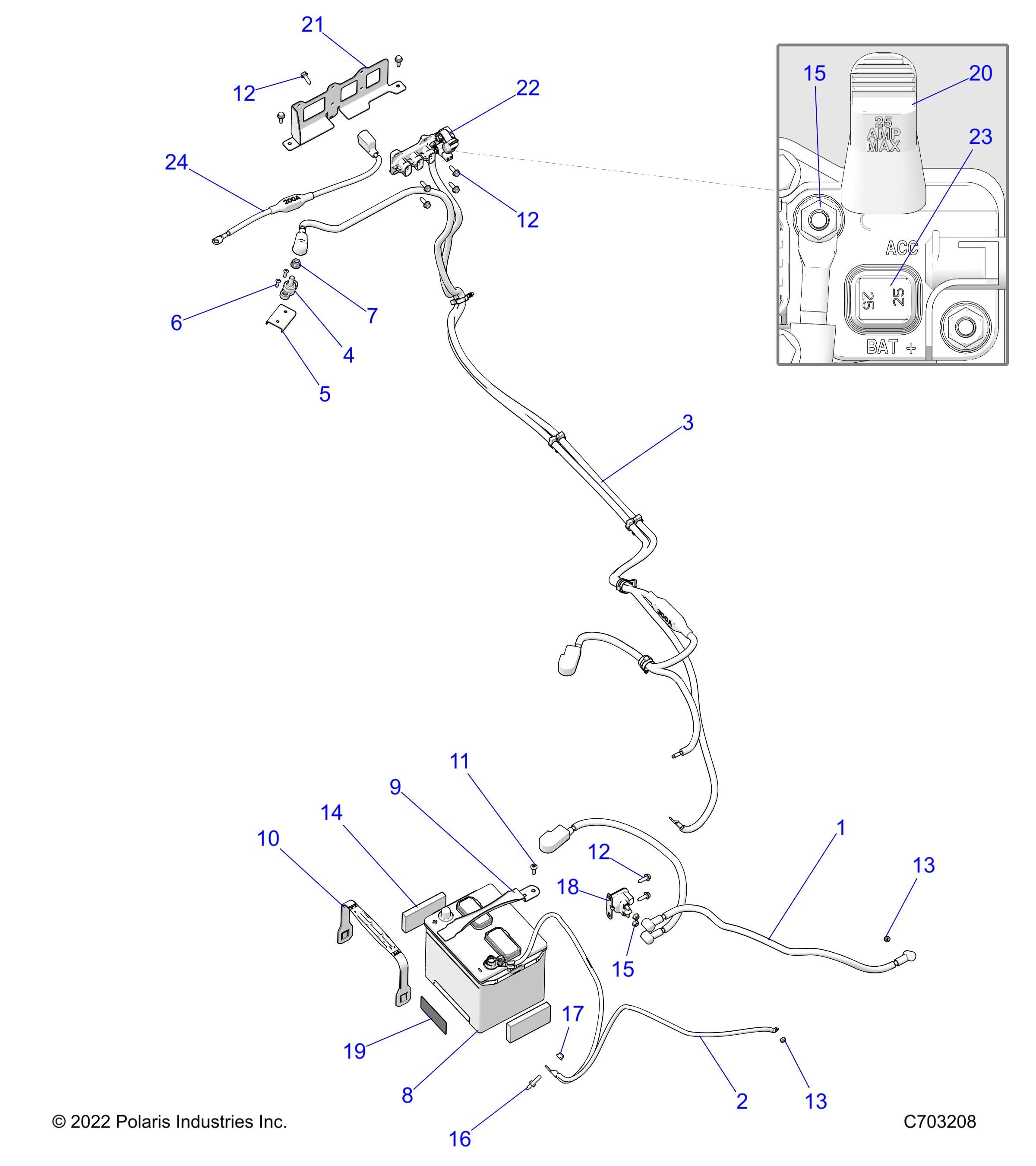 ELECTRIQUE BATTERIE POUR RZR 900 TRAIL S SPORT 2024