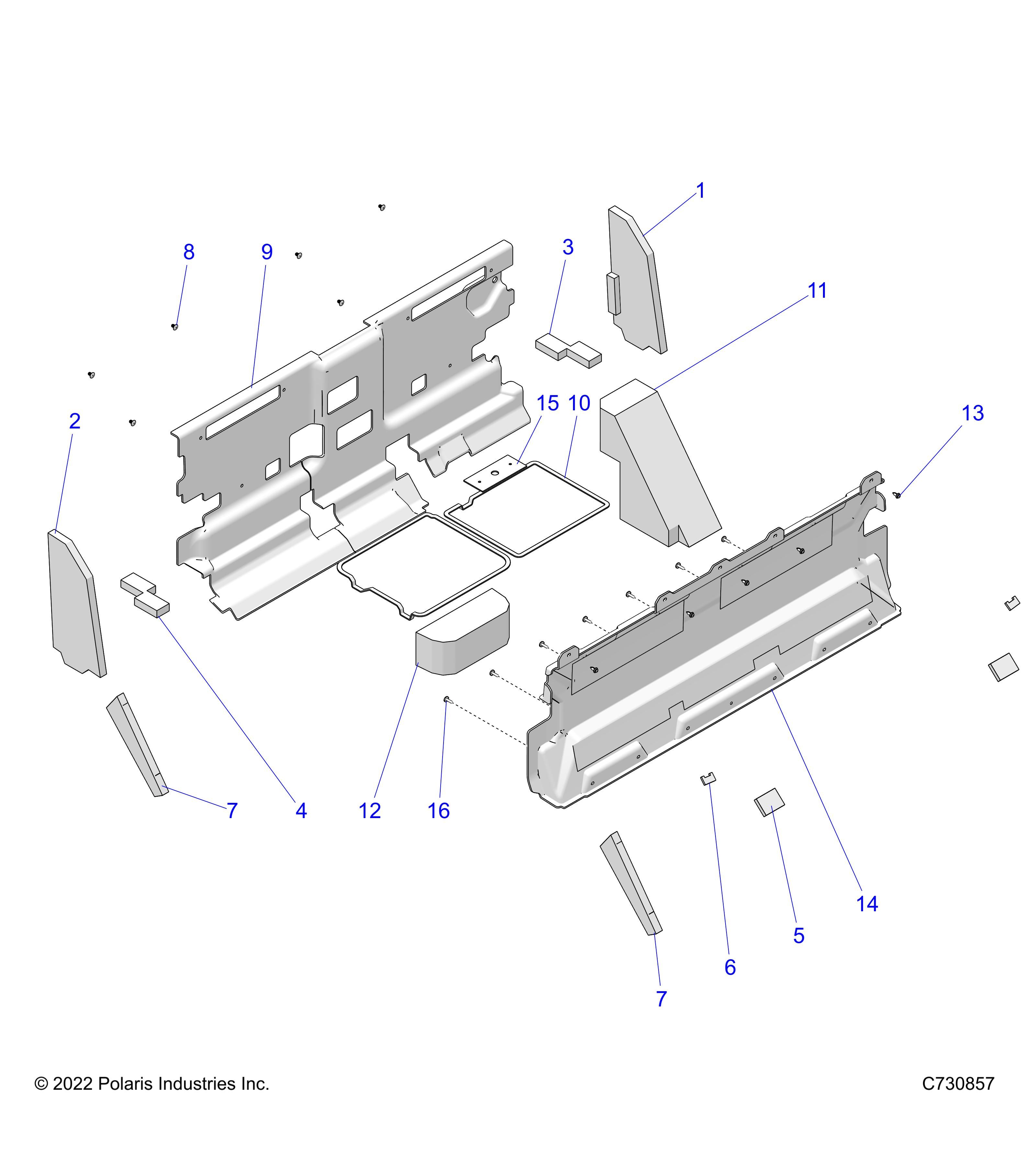 CARROSSERIE MOUSSE DE CABINE ET PANNEAU ARRIERE POUR RANGER CREW XP 1000 NSTR ULTIMATE R02 2023