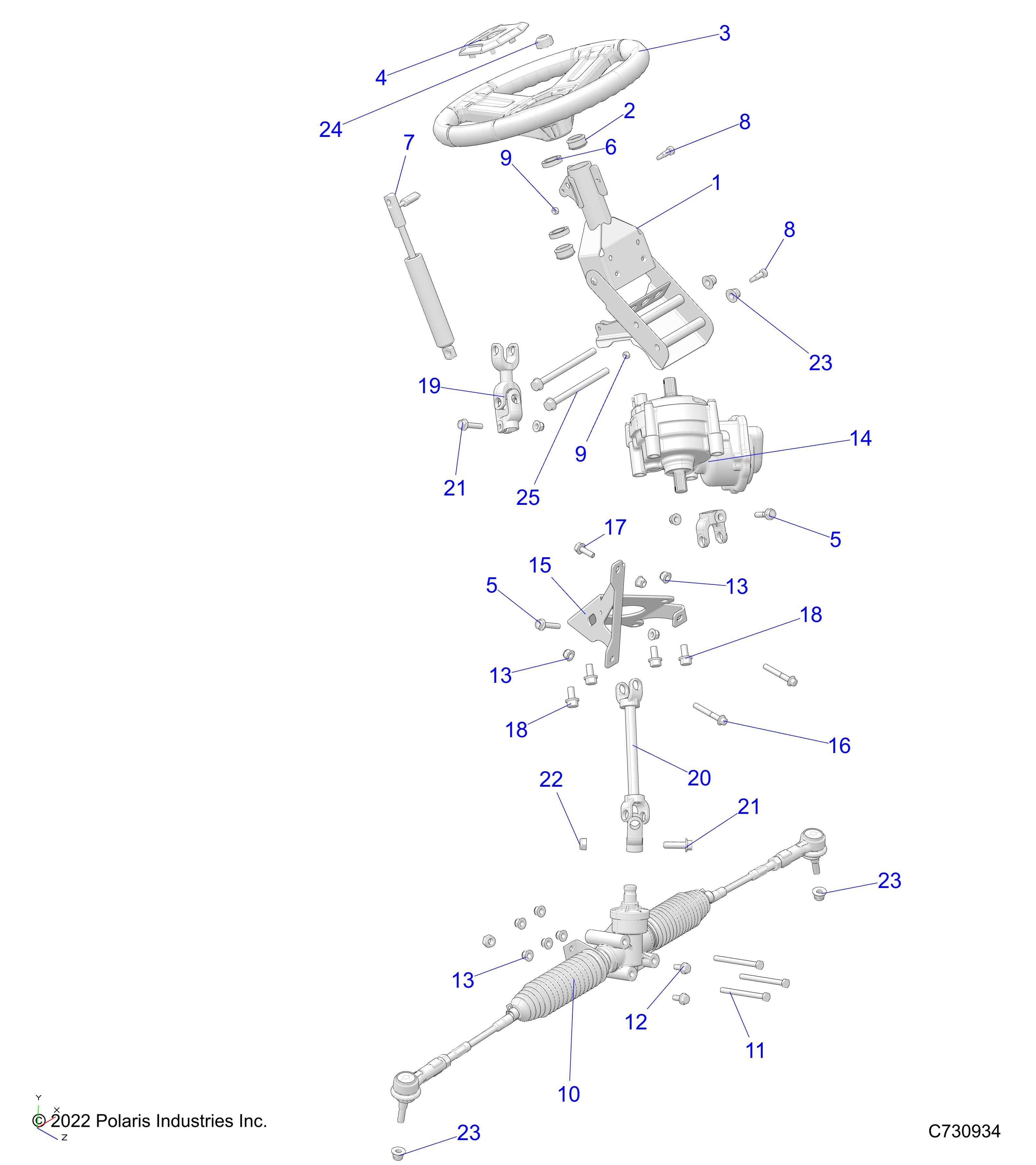 DIRECTION POUR RANGER 570 CREW NSTR R02 2023