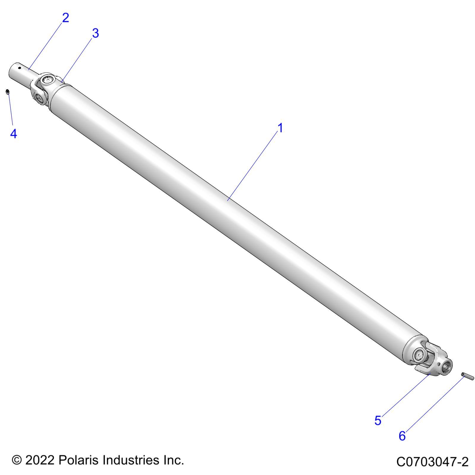 DRIVE TRAIN PROP SHAFTFRONT POUR RZR PRO R 4 SPORT 2022