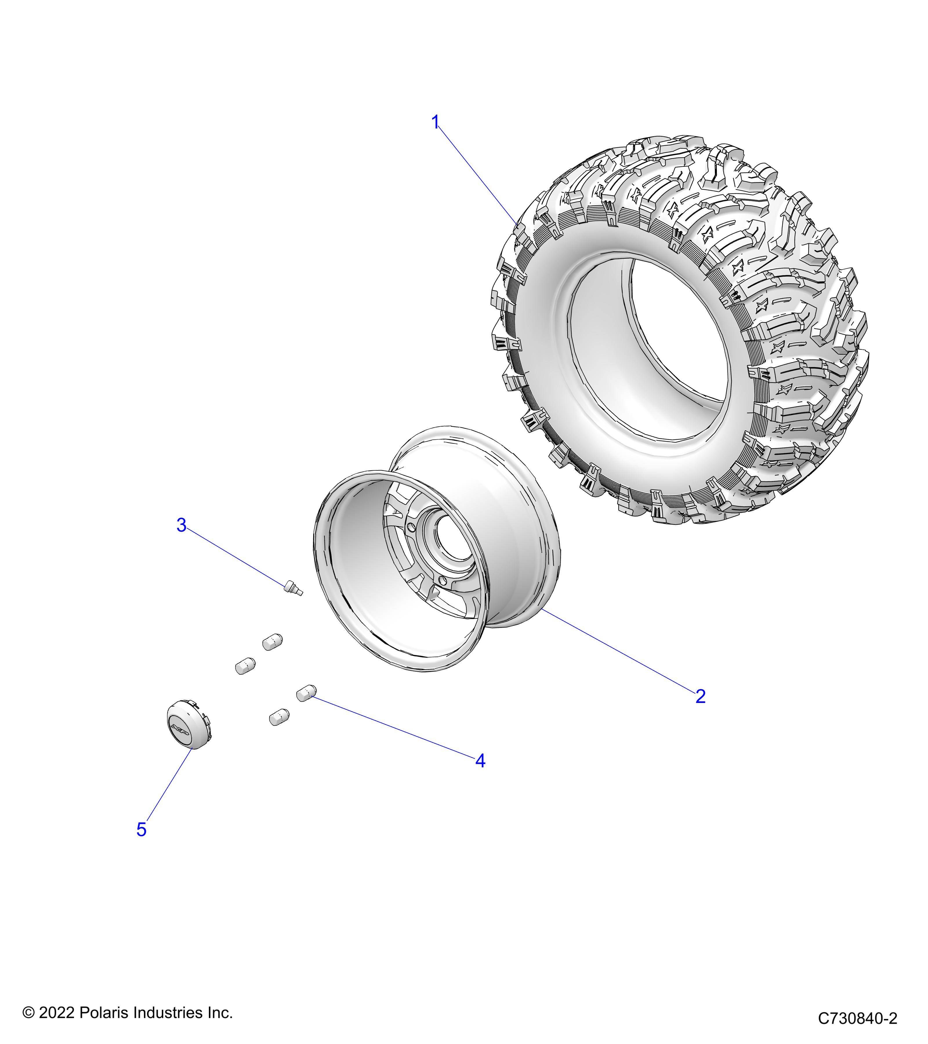 ROUES ROUES ARRIERE POUR RANGER DIESEL HD EPS DLX EUTRACTORAU R02 2023