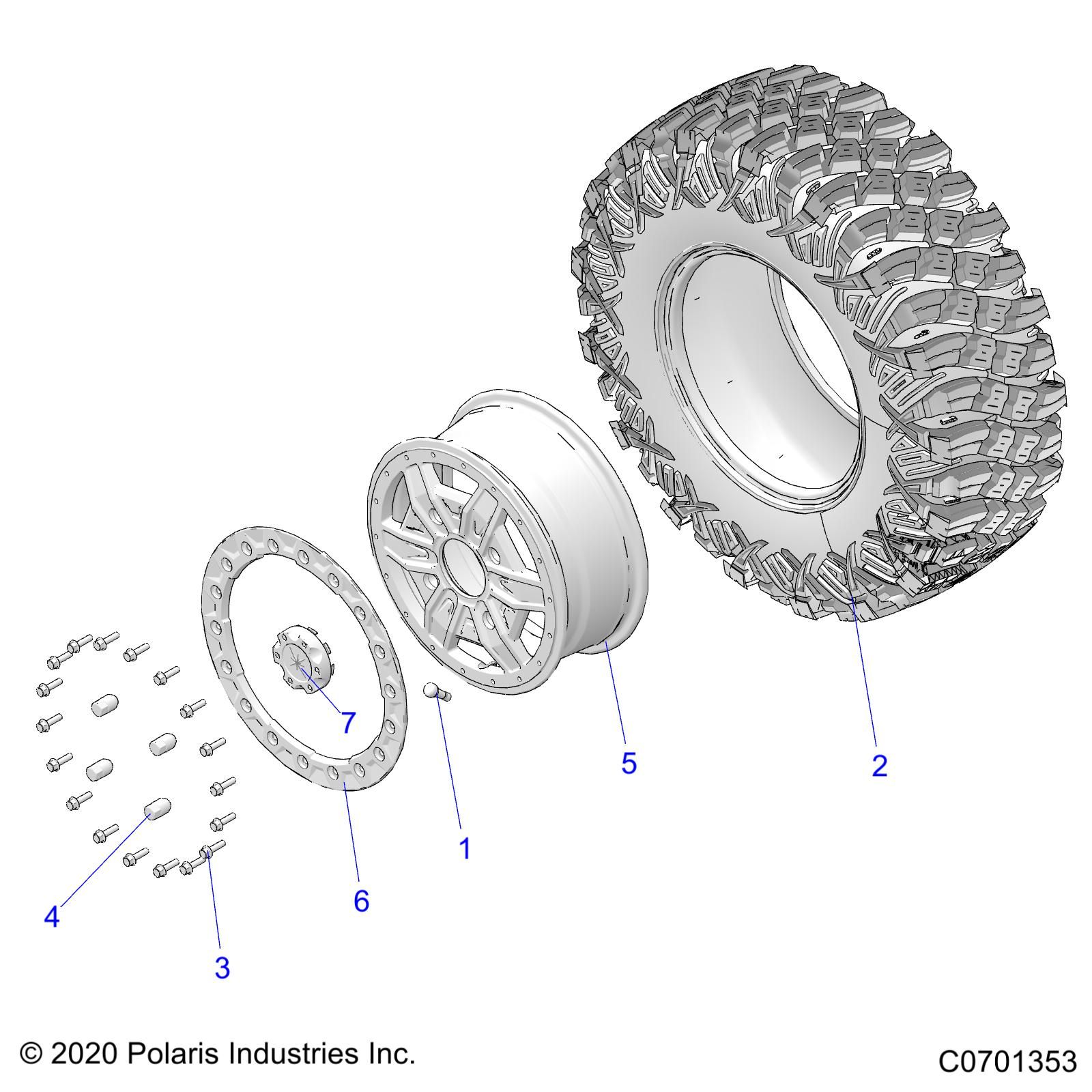 ROUES ROUES AVANT POUR RZR XP 1000 TRAILS ROCKS 2022