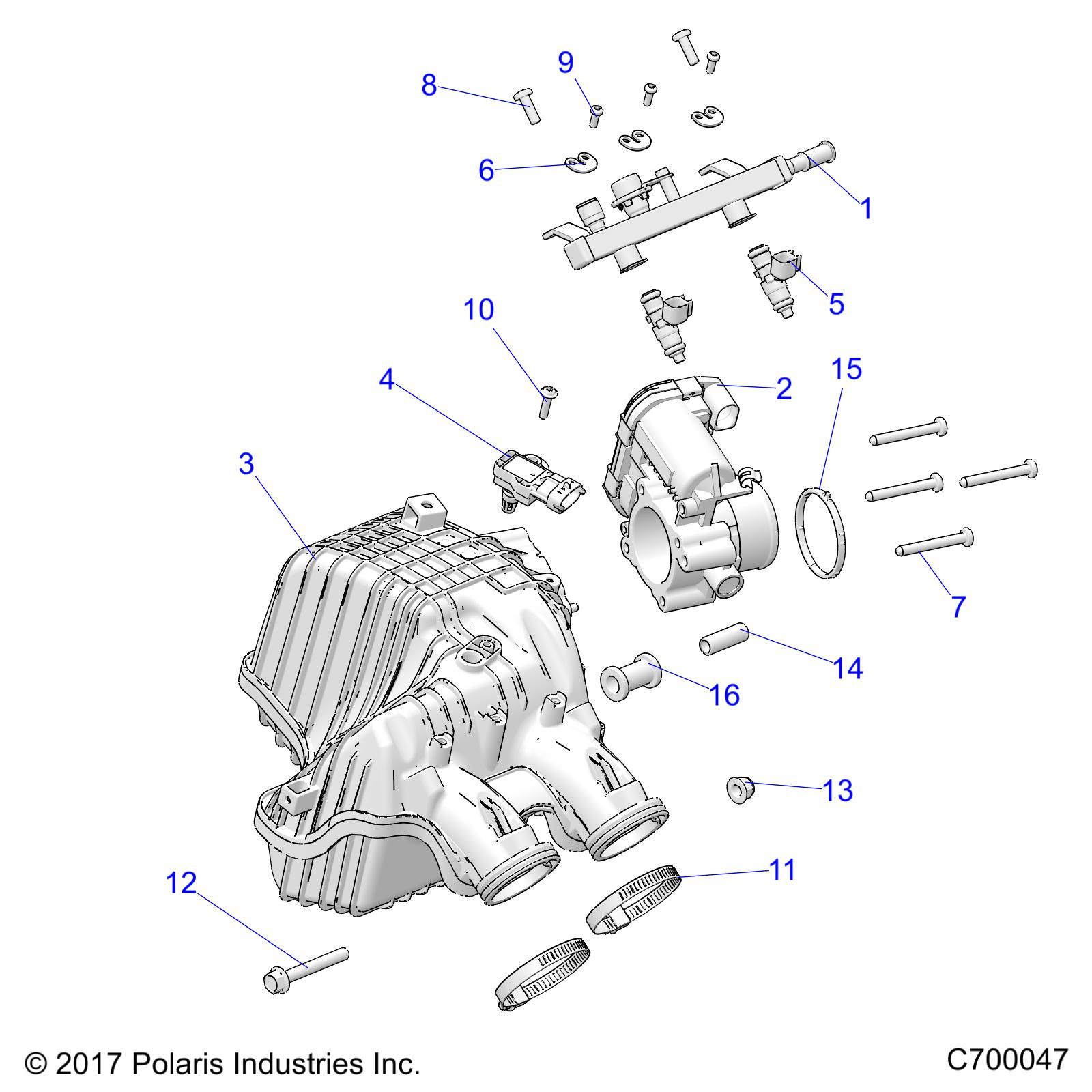 MOTEUR COLLECTEUR DADMISSION DAIR POUR RANGER CREW XP 1000 HIGH LIFTER 2022