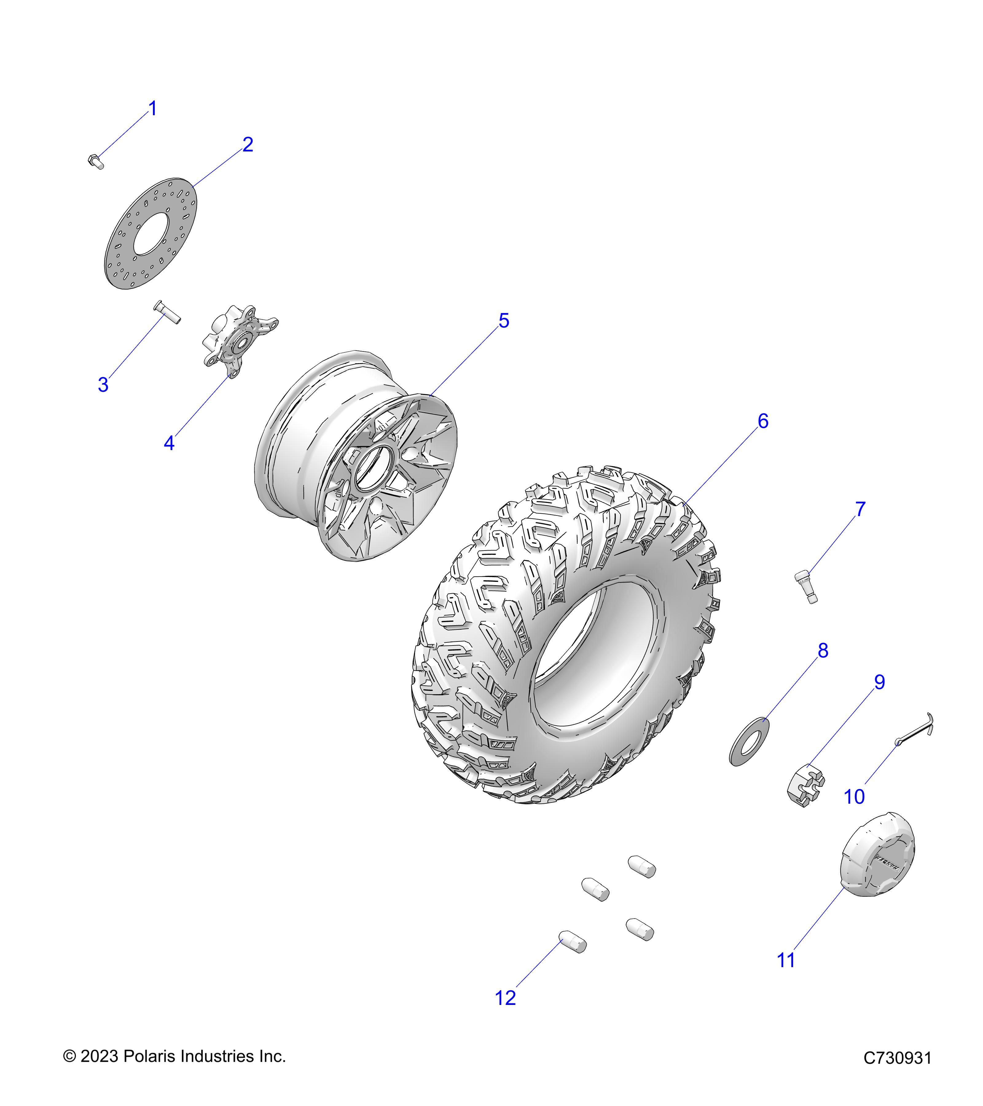 ROUES AVANT PREMIUM POUR RANGER 570 CREW NSTR R02 2023