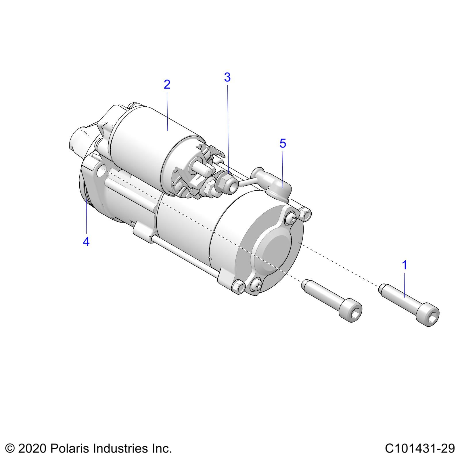 MOTEUR SYSTEME DE DEMARRAGE POUR SPORTSMAN 850 HIGH LIFTER 2019