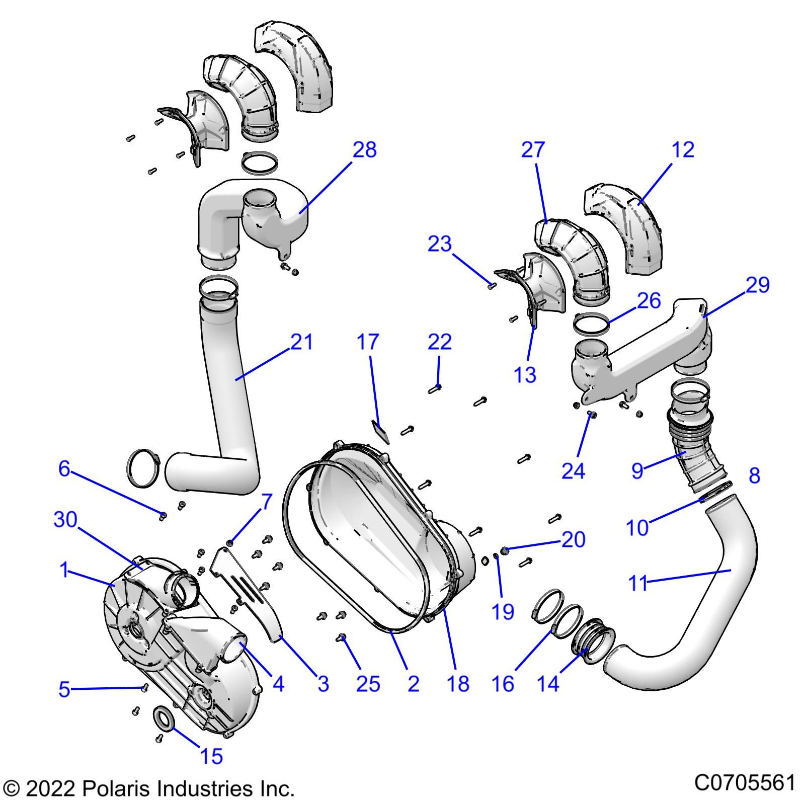 TRANSMISSION CARTER DEMBRAYAGE POUR RZR XP 4 1000 HIGH LIFTER 2022