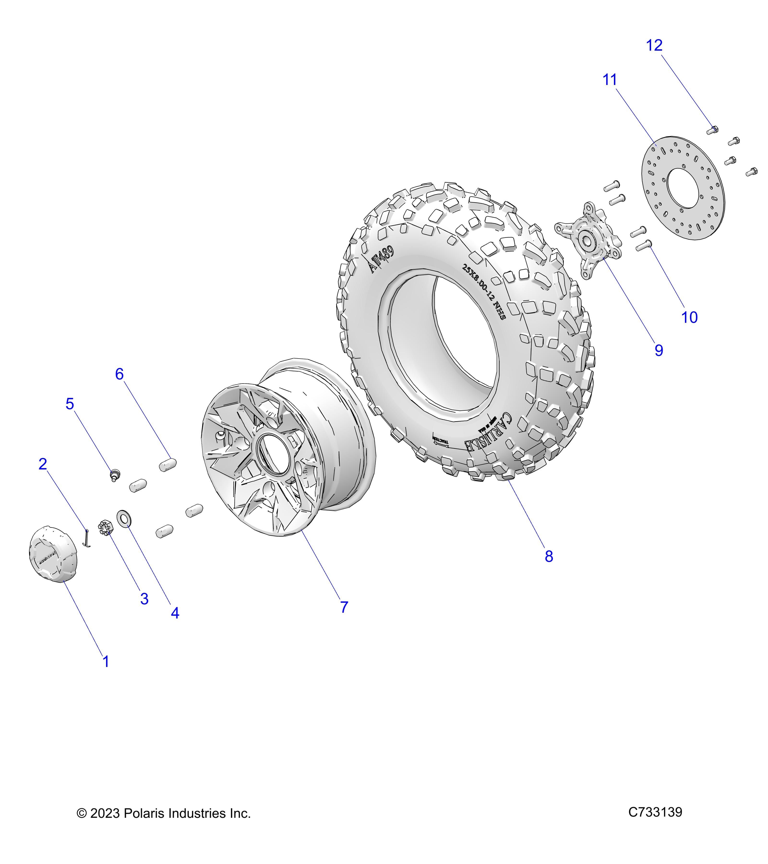 ROUES AVANT PREMIUM POUR RANGER 570 CREW NSTR 2024