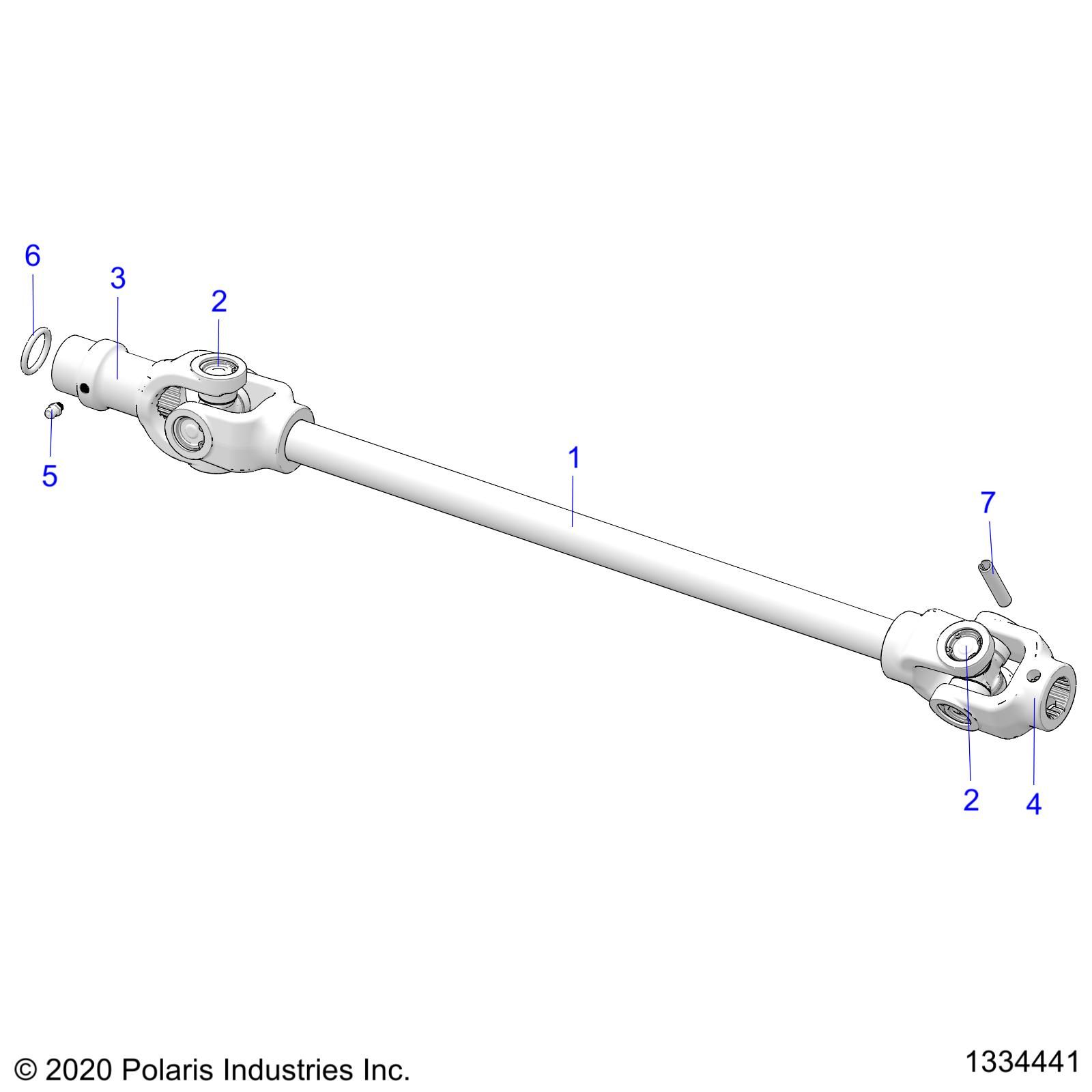 TRANSMISSION ARBRE PROPULSION AVANT POUR SPORTSMAN 570 PREMIUM EUZUG TRACTOR 2021
