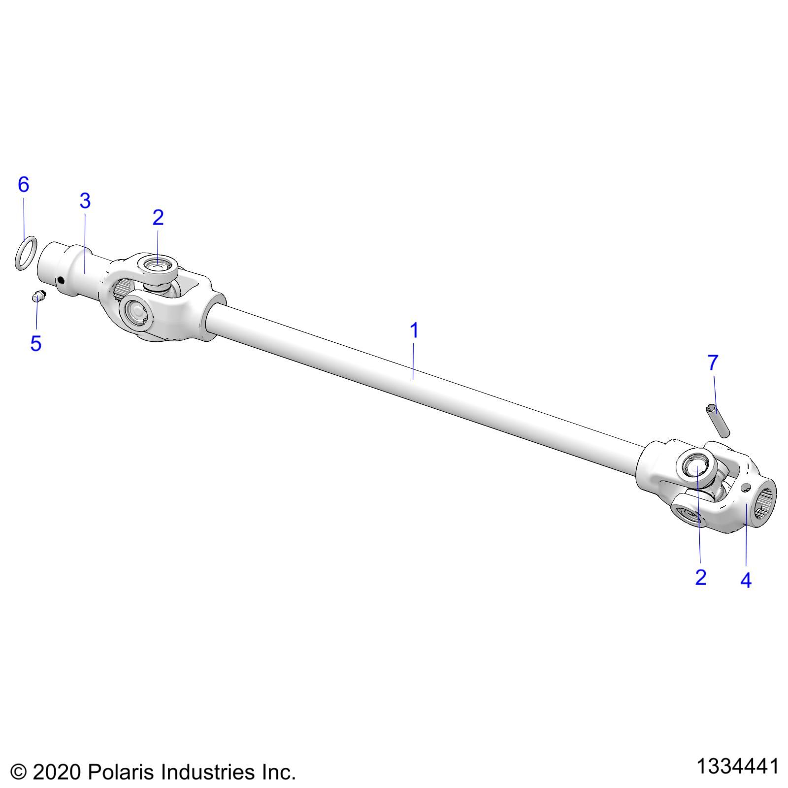 TRANSMISSION ARBRE PROPULSION AVANT POUR SPORTSMAN 570 EPS EU 3PC R05 2022