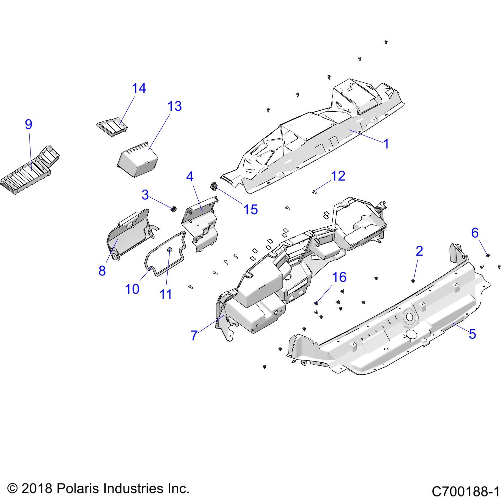 CARROSSERIE TABLEAU DE BORDS POUR GENERAL 4 1000 RC EDITION 2022