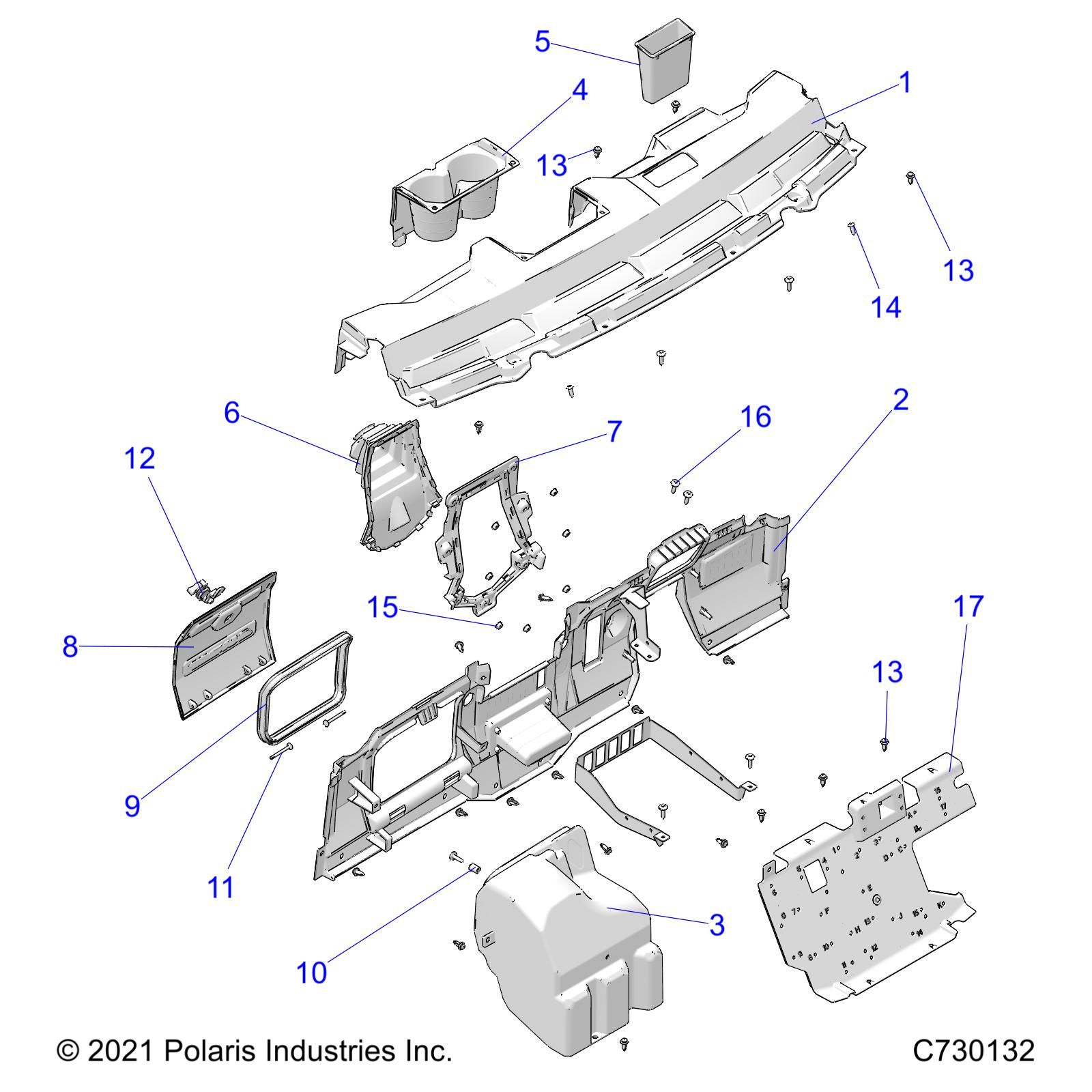 CARROSSERIE TABLEAU DE BORDS POUR RANGER CREW 570 2022