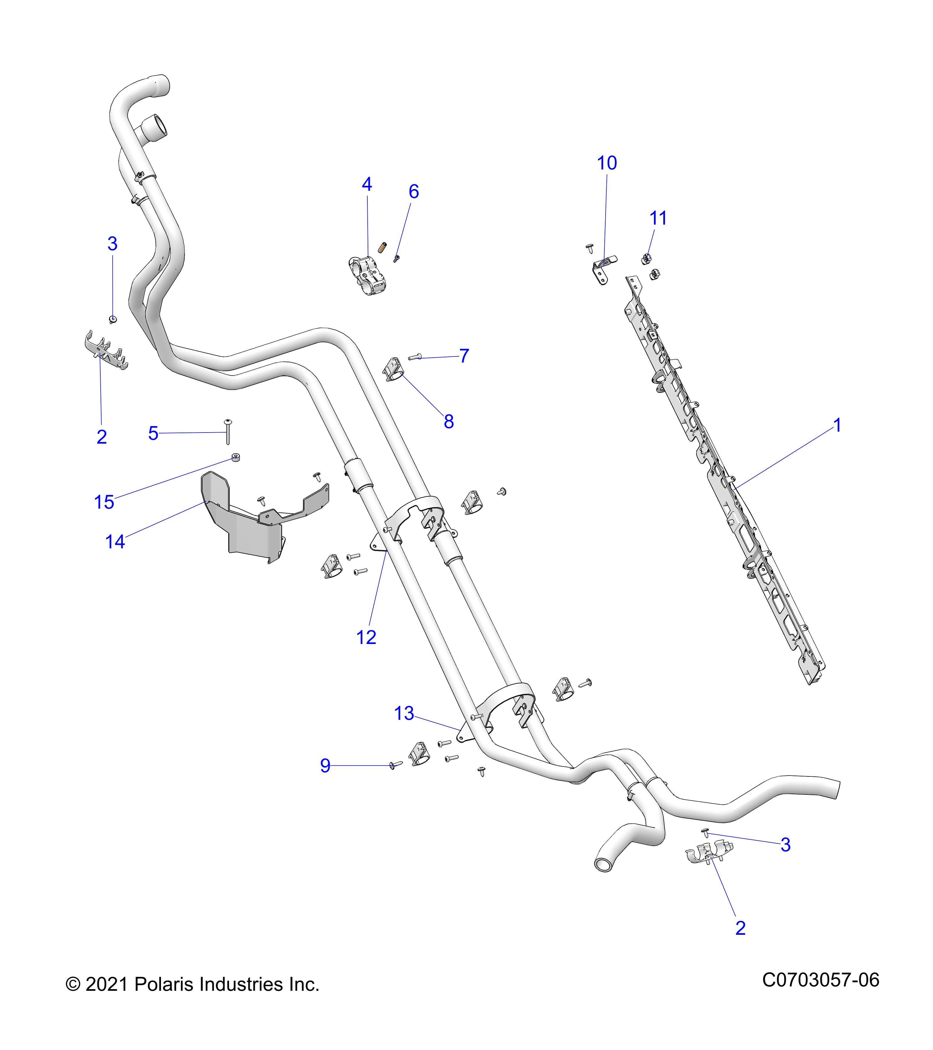 ENGINE COOLING HOSE MOUNTING POUR RZR PRO R 2022