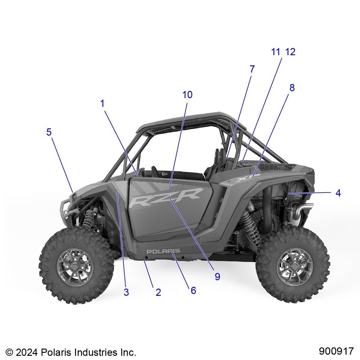 CARROSSERIE AUTOCOLLANTS POUR RZR XP 1000 ULTIMATE 2025