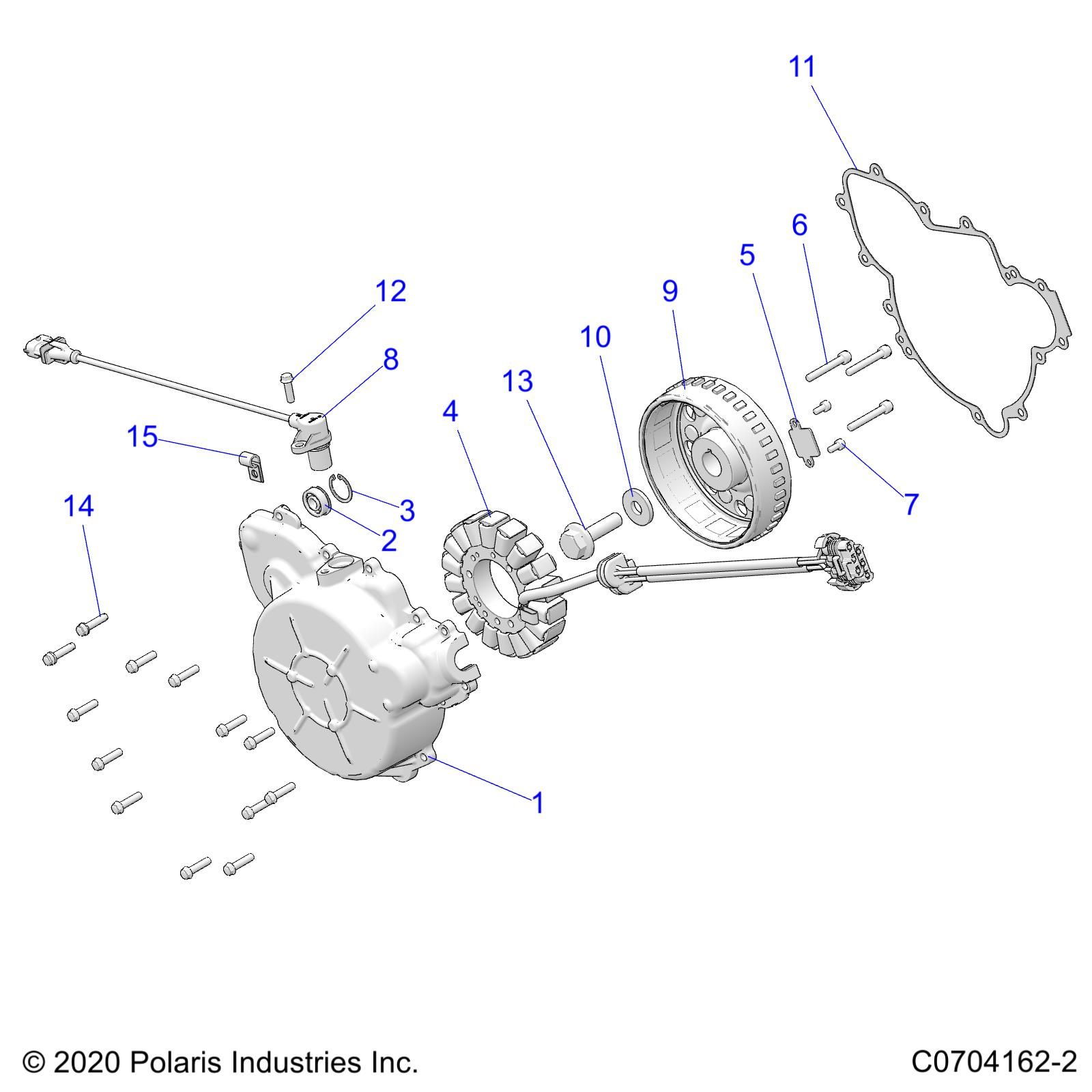 MOTEUR STATOR ET VOLANT MOTEUR POUR RZR XP 4 1000 PREMIUM R01 2023