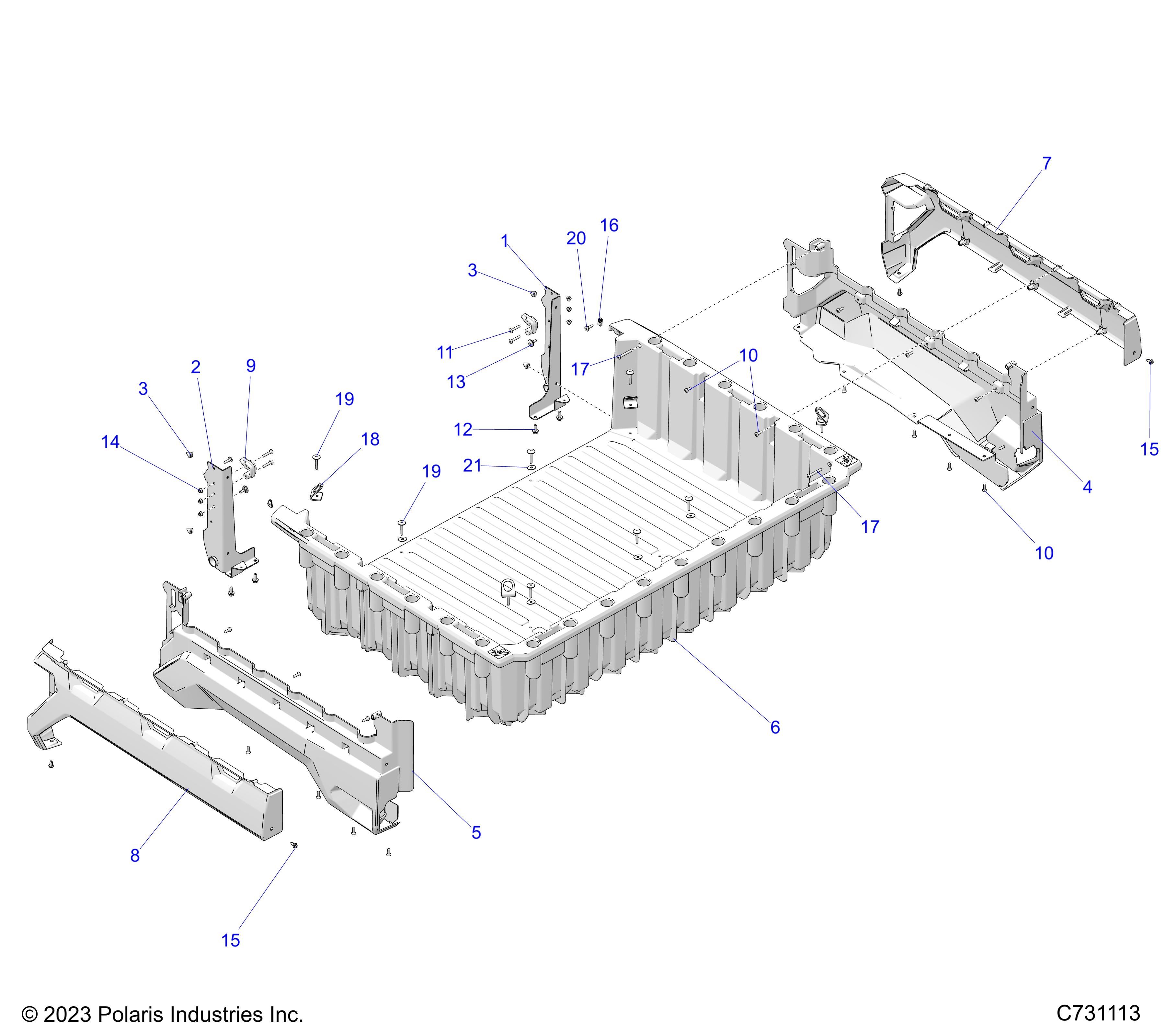 CARROSSERIE BOX POUR RANGER 1000 XP 2024