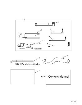 REFERENCES TOOL KIT AND OWNERS MANUALS POUR RANGER 500 IS 2022