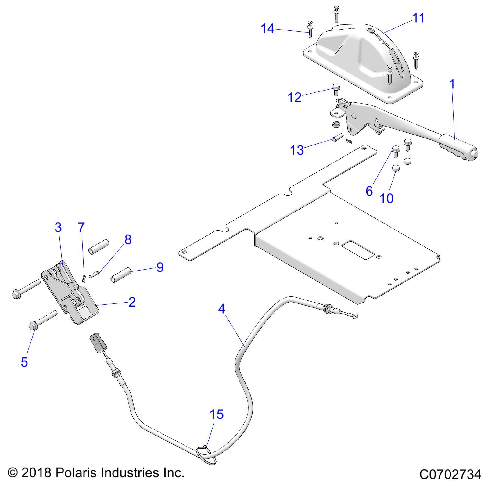 FREINS PARKING POUR RANGER 570 3PC 2020