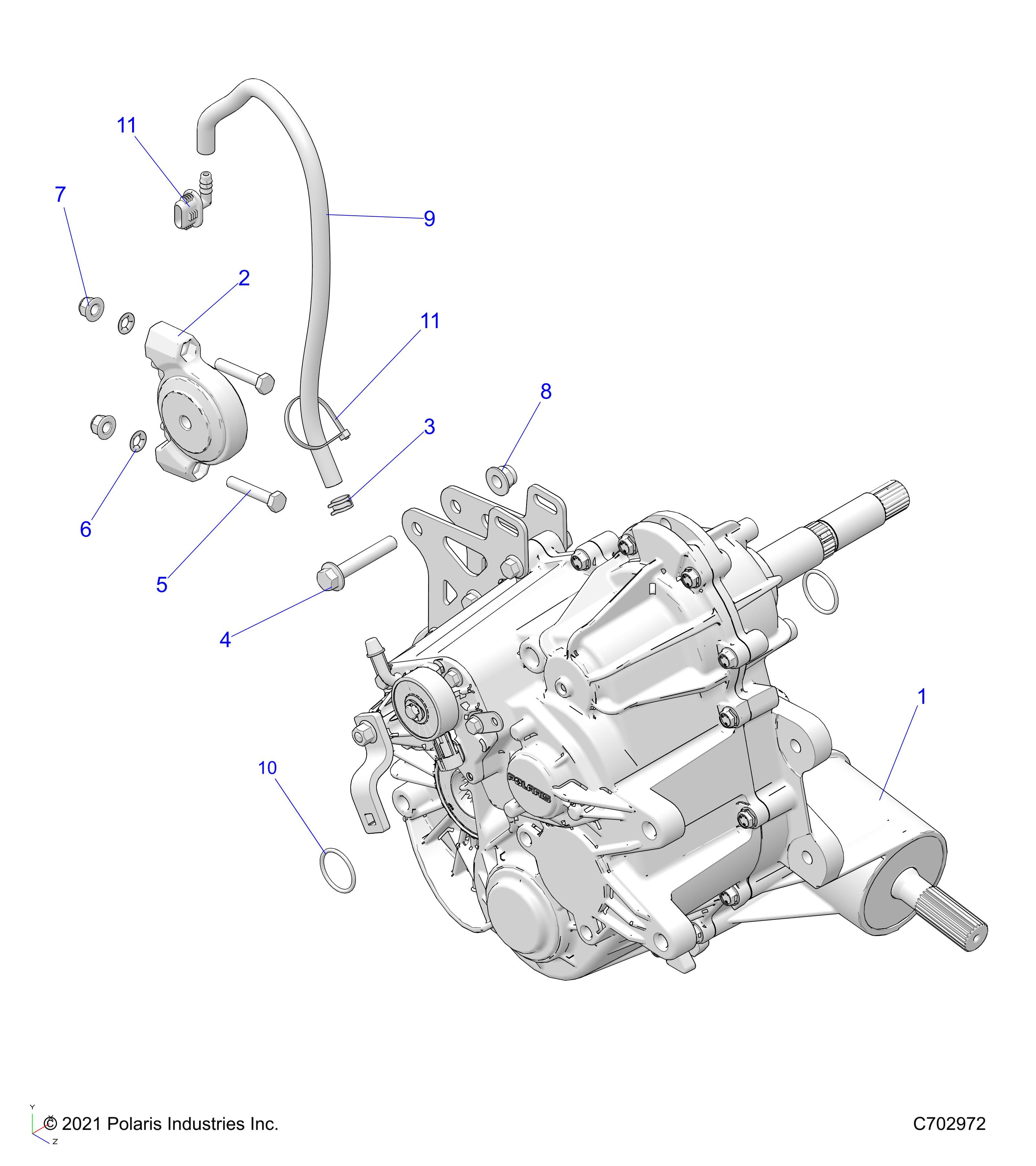 TRANSMISSION MONTAGE BOITE PRINCIPALE POUR RANGER 500 IS 2022