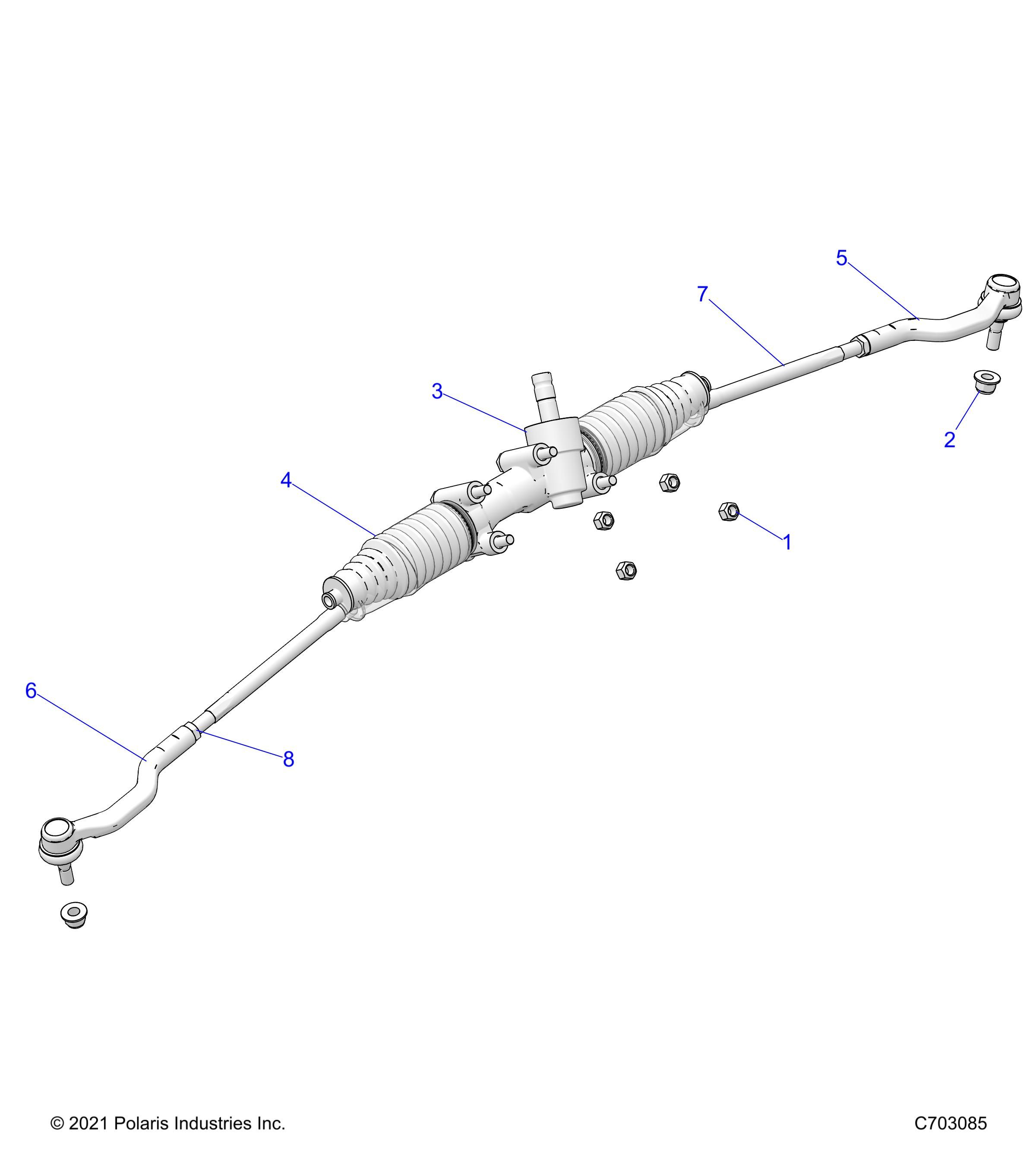 DIRECTION TRINGLERIE POUR RZR XP 4 1000 SPORT MIC R01 2024