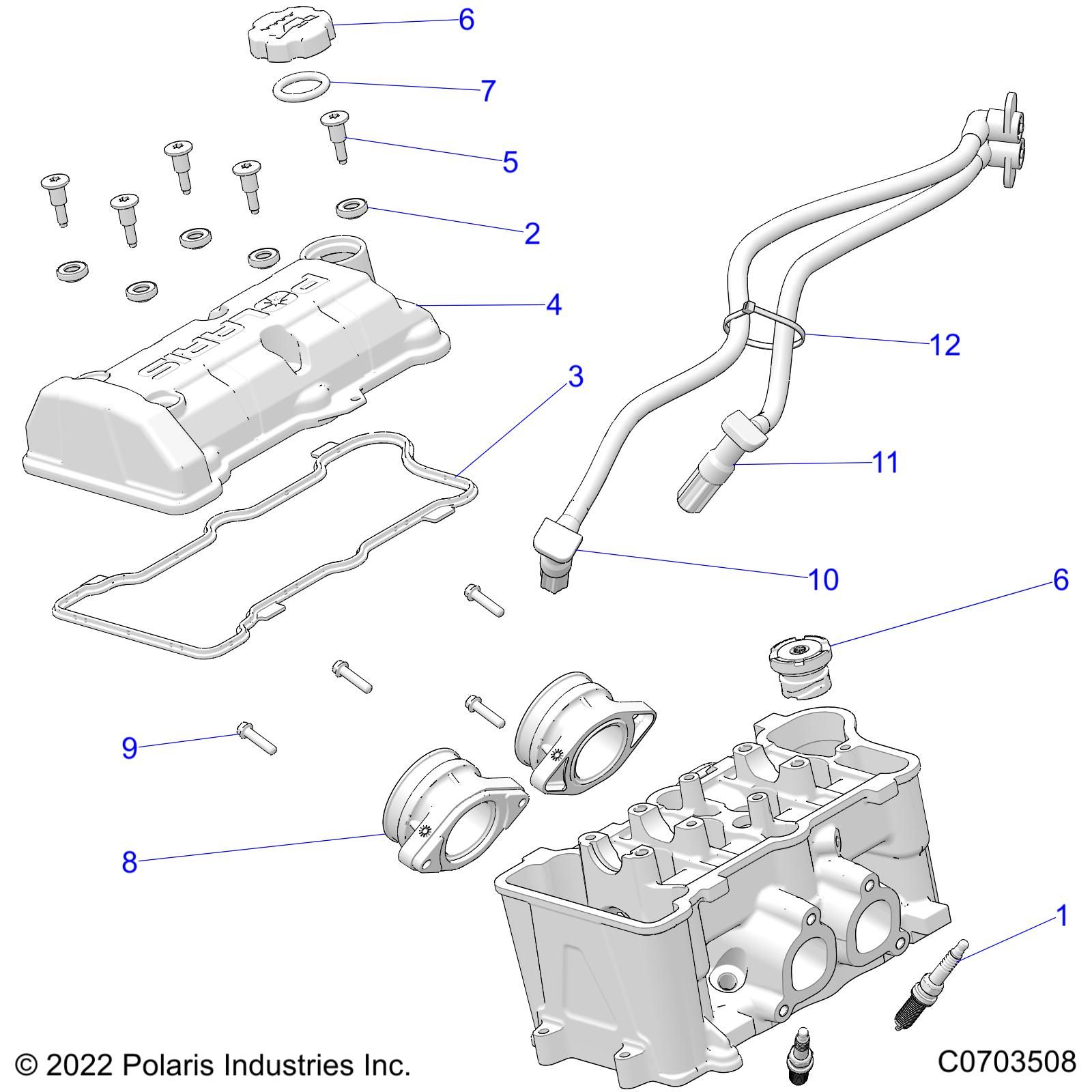 MOTEUR ACCELERATEUR ET COUVERCLE DE SOUPAPES POUR RANGER 1000 FULL SIZE 2022