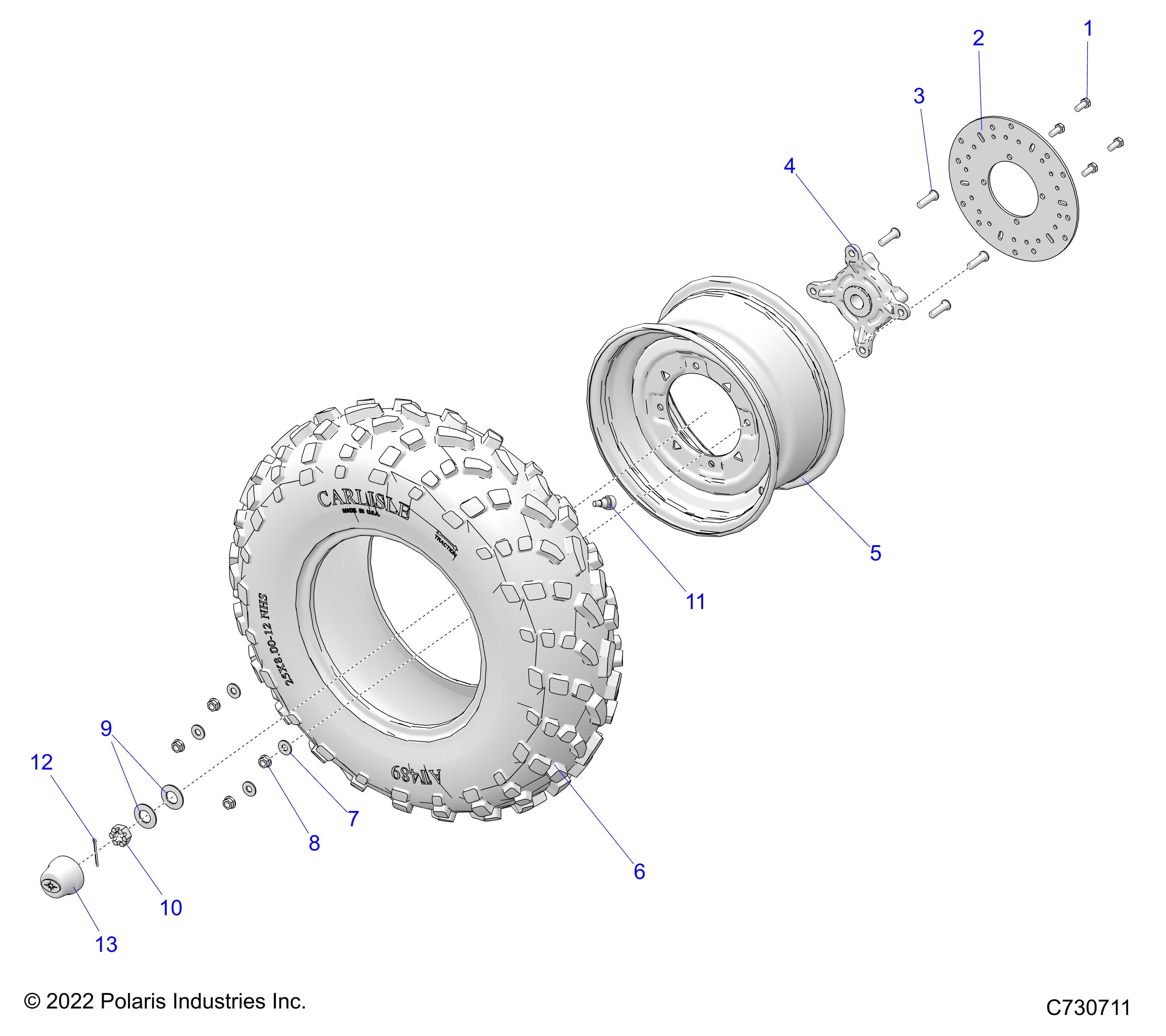 ROUES AVANT PREMIUM POUR RANGER 570 CREW R02 2023