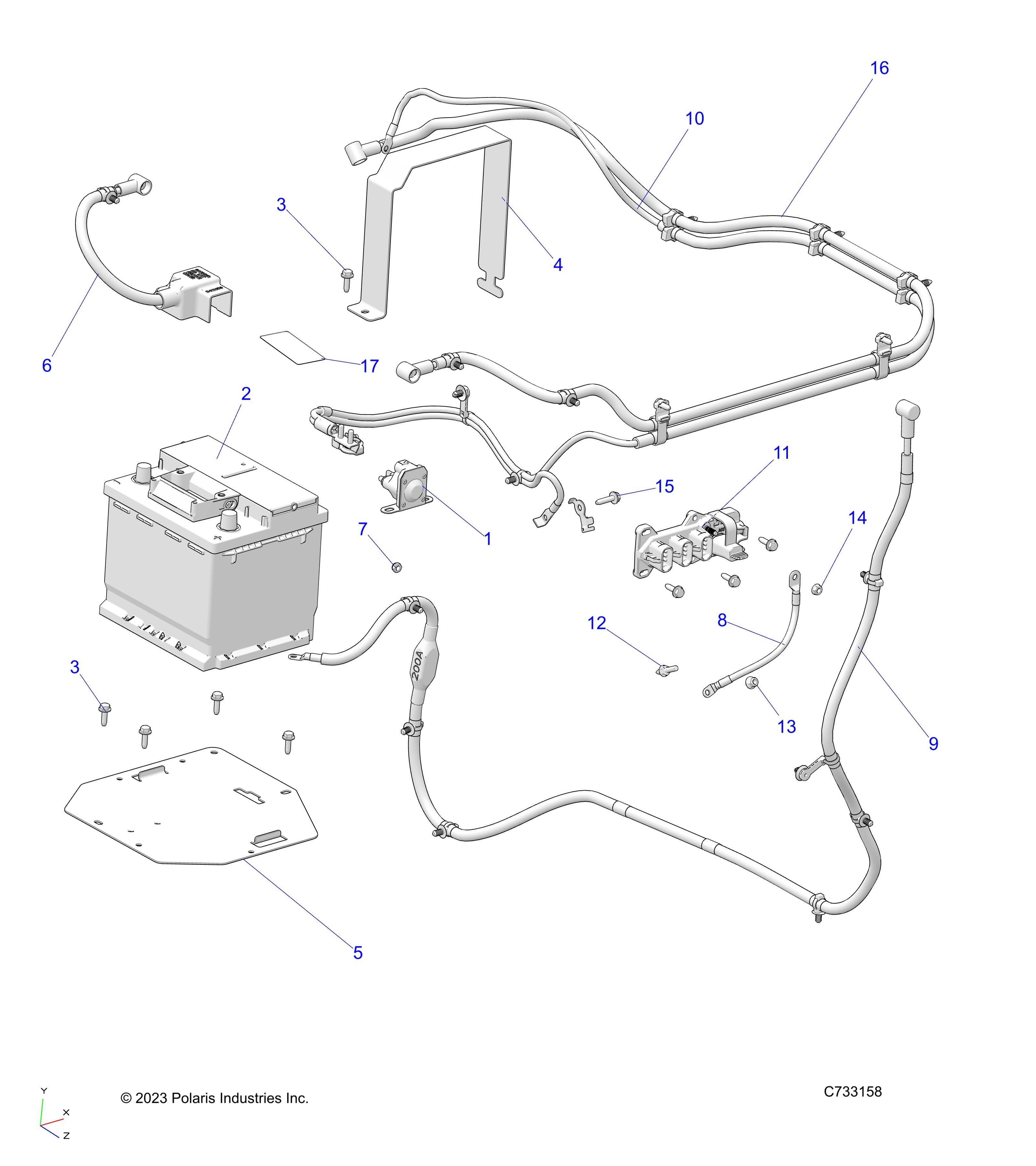 ELECTRIQUE BATTERIE POUR RANGER 570 CREW NSTR 2025
