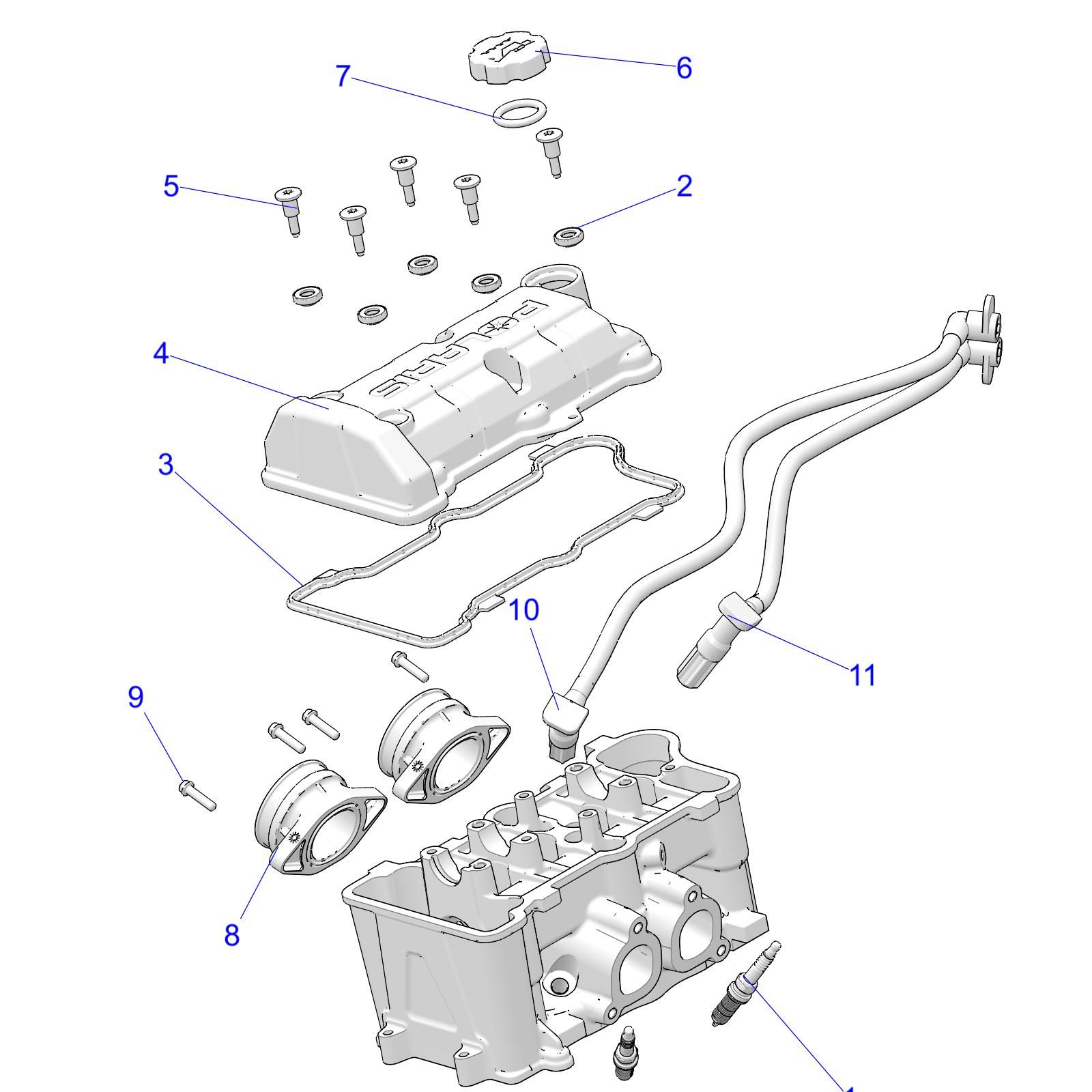 MOTEUR ACCELERATEUR ET COUVERCLE DE SOUPAPES POUR RANGER 1000 FULL SIZE IS EU 2021