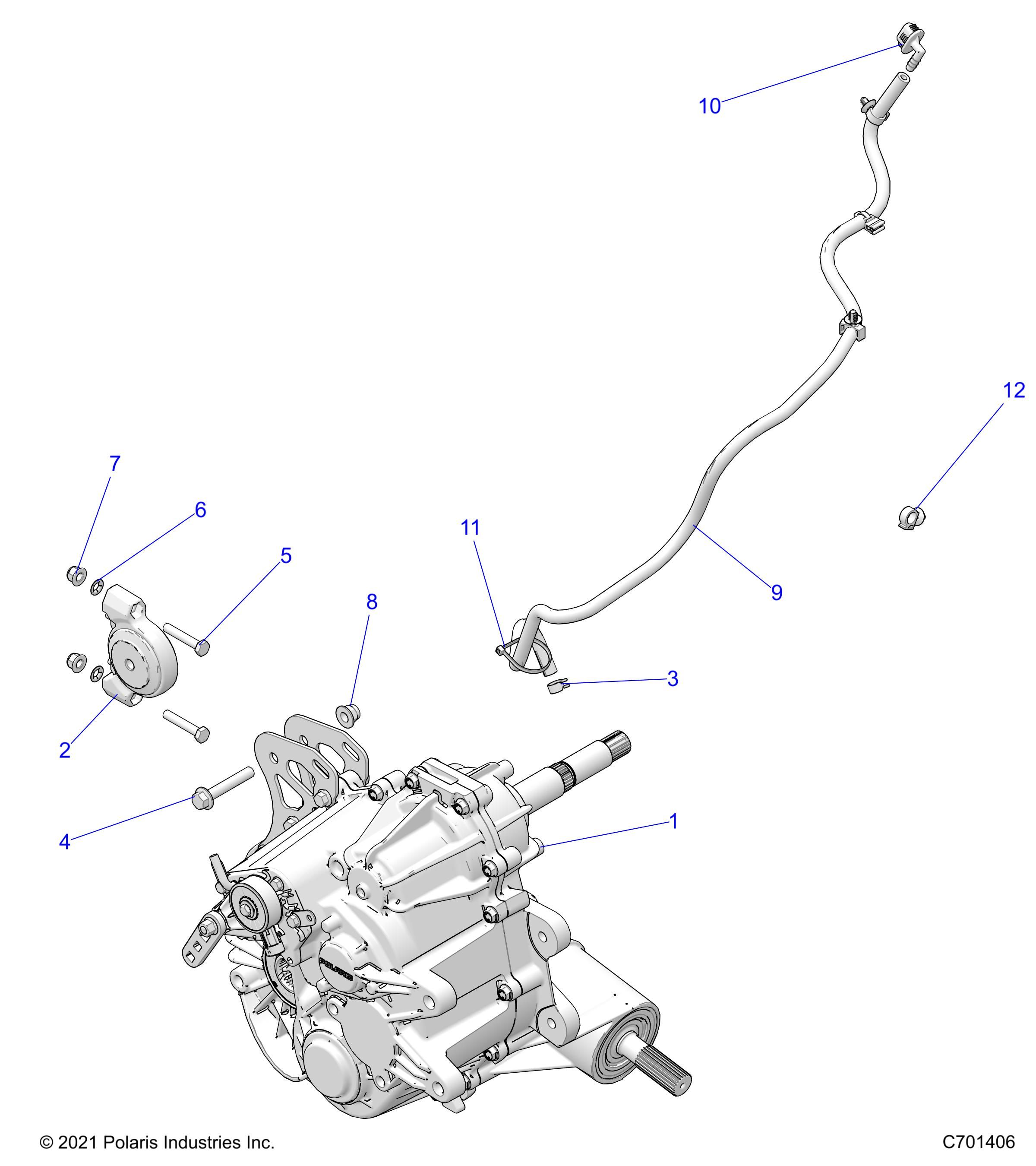 TRANSMISSION MONTAGE BOITE PRINCIPALE POUR RZR XP 4 1000 PREMIUM RIDE COMMAND 2023