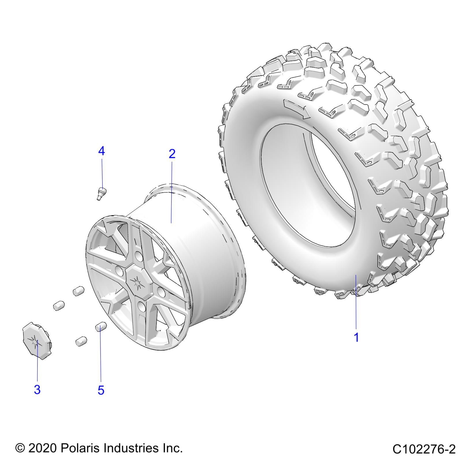 ROUES ROUES ARRIERE POUR SPORTSMAN TOURING XP 1000 EU 2022