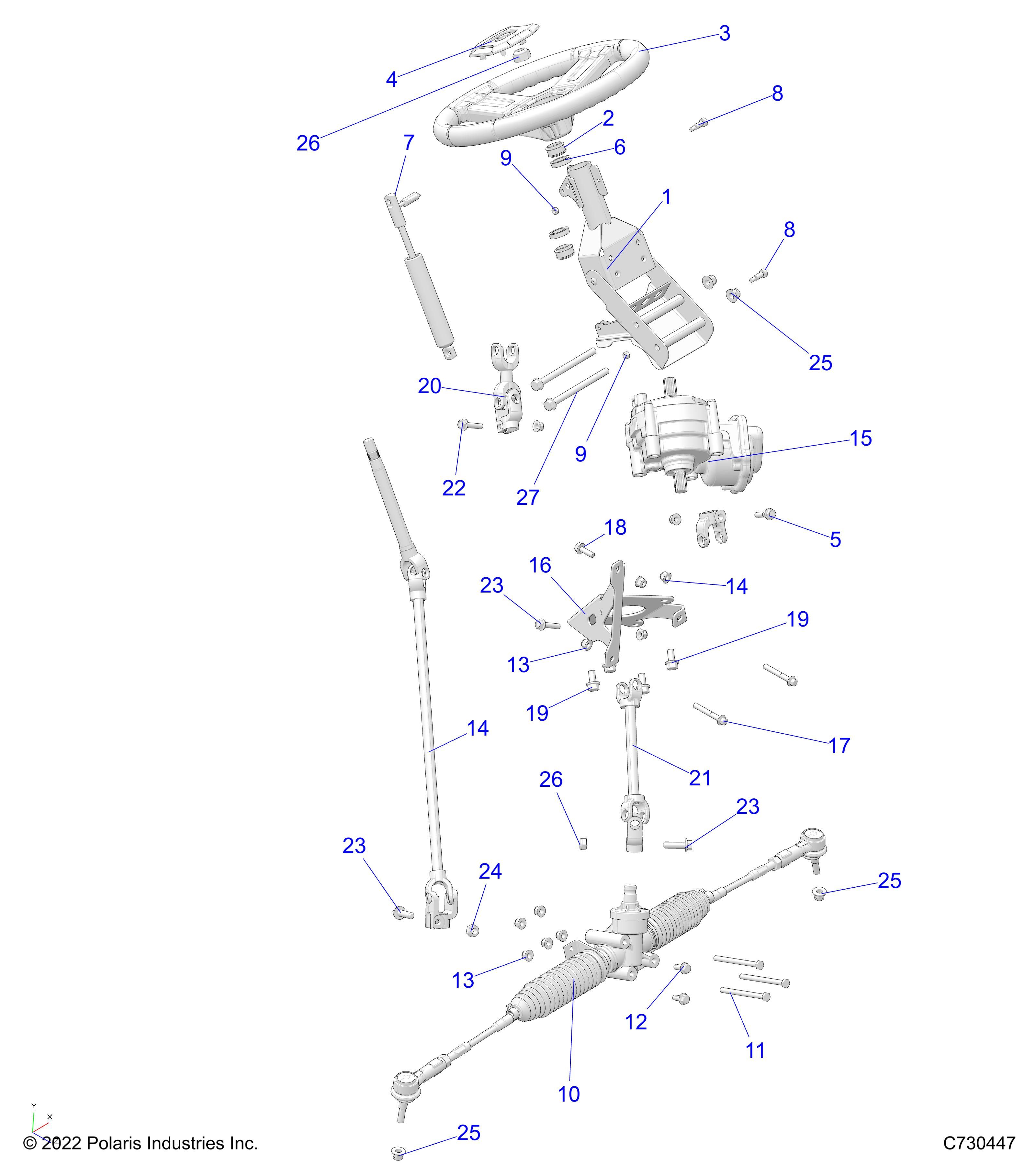 DIRECTION POUR RANGER 570 CREW R02 2023