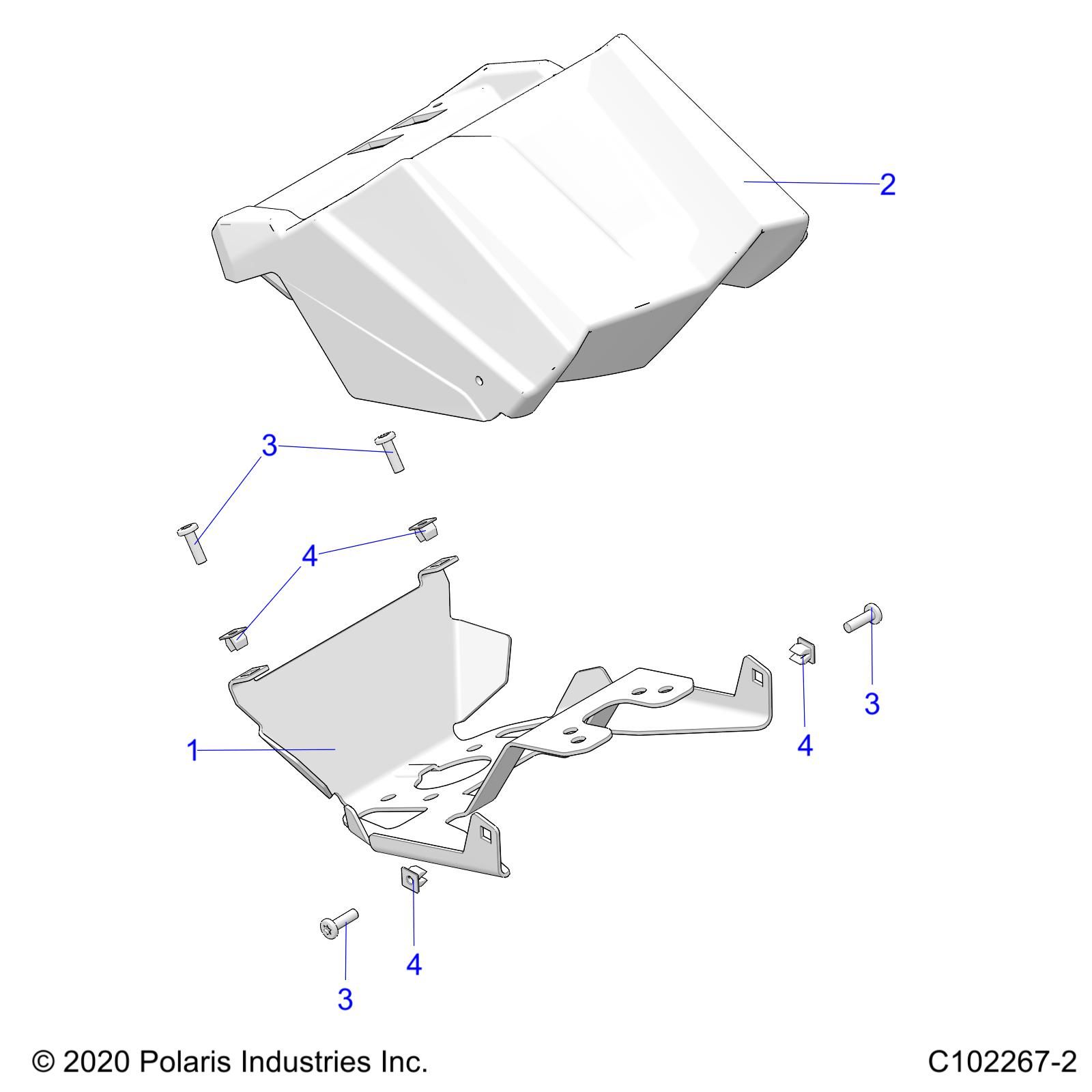 CARROSSERIE JAUGE POD POUR SCRAMBLER XP 1000 EU 3PC 2020