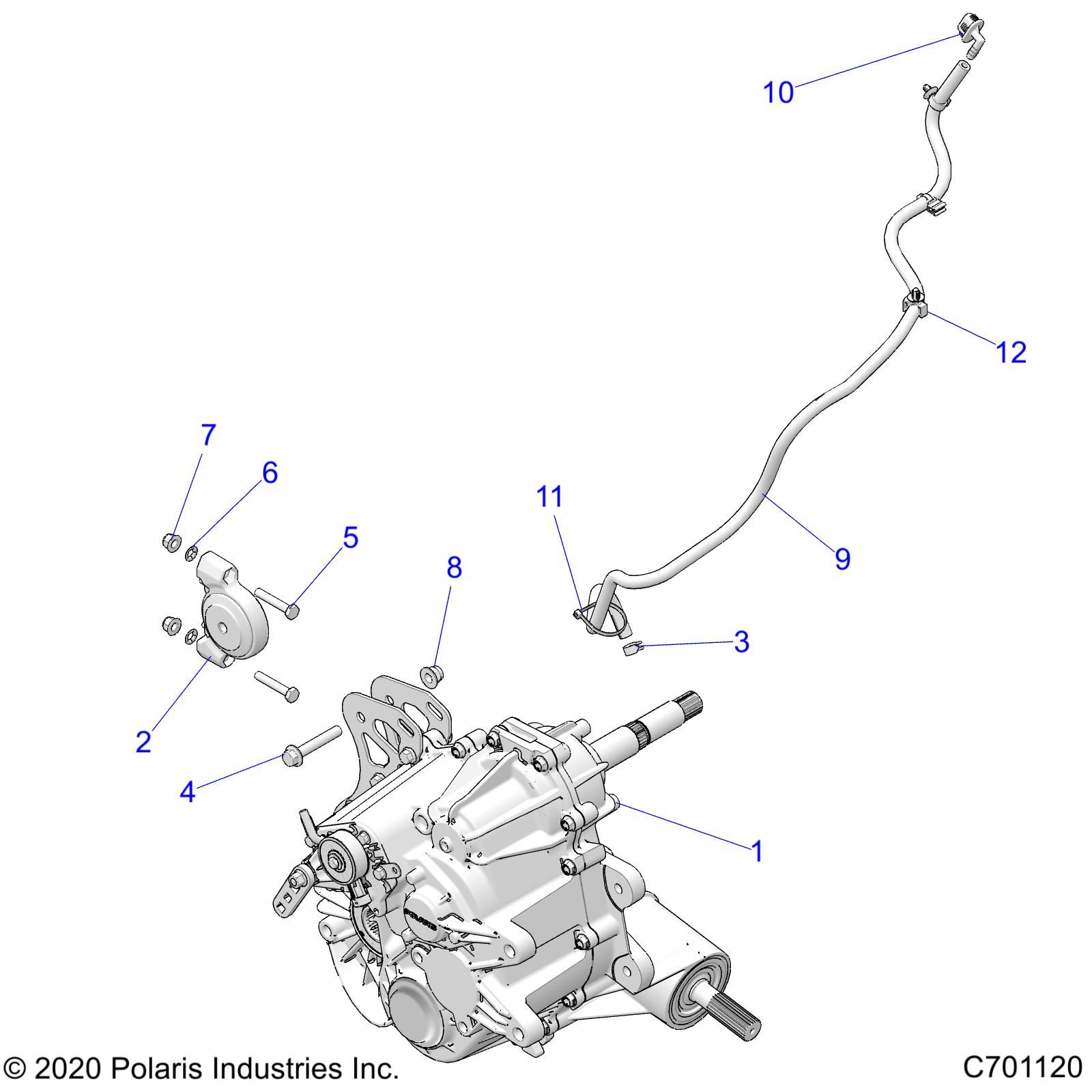 TRANSMISSION MONTAGE BOITE PRINCIPALE POUR RZR 64 XP4 1000 MD 2021