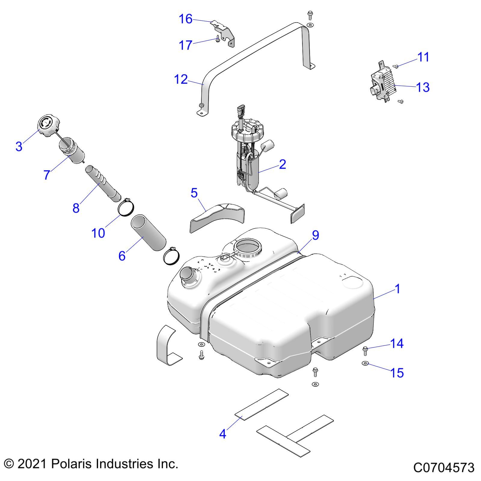 CARROSSERIE RESERVOIR DE CARBURANT POUR RZR PRO XP 4 SPORT 2022