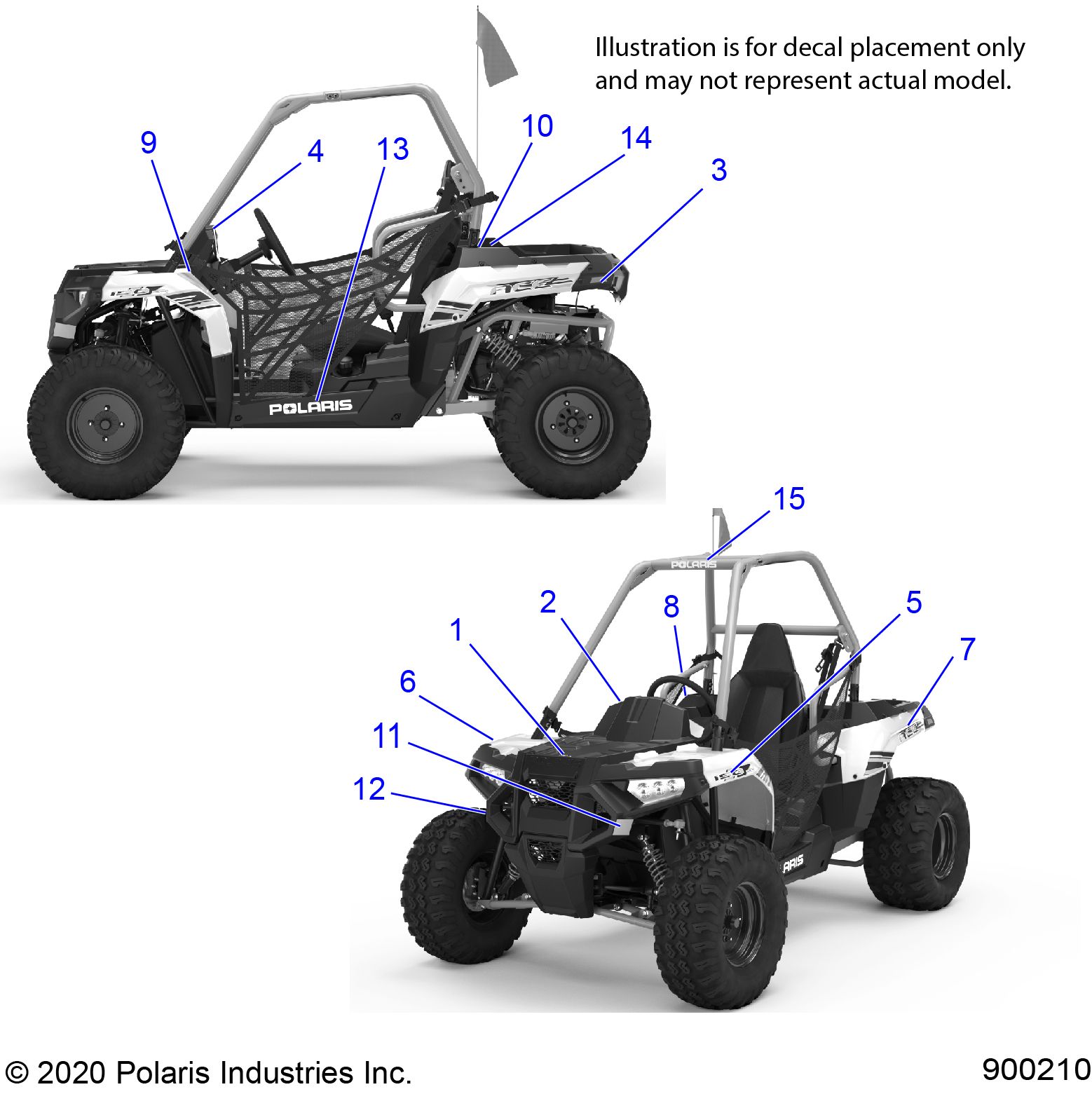CARROSSERIE AUTOCOLLANTS POUR ACE 150 EFI 2021
