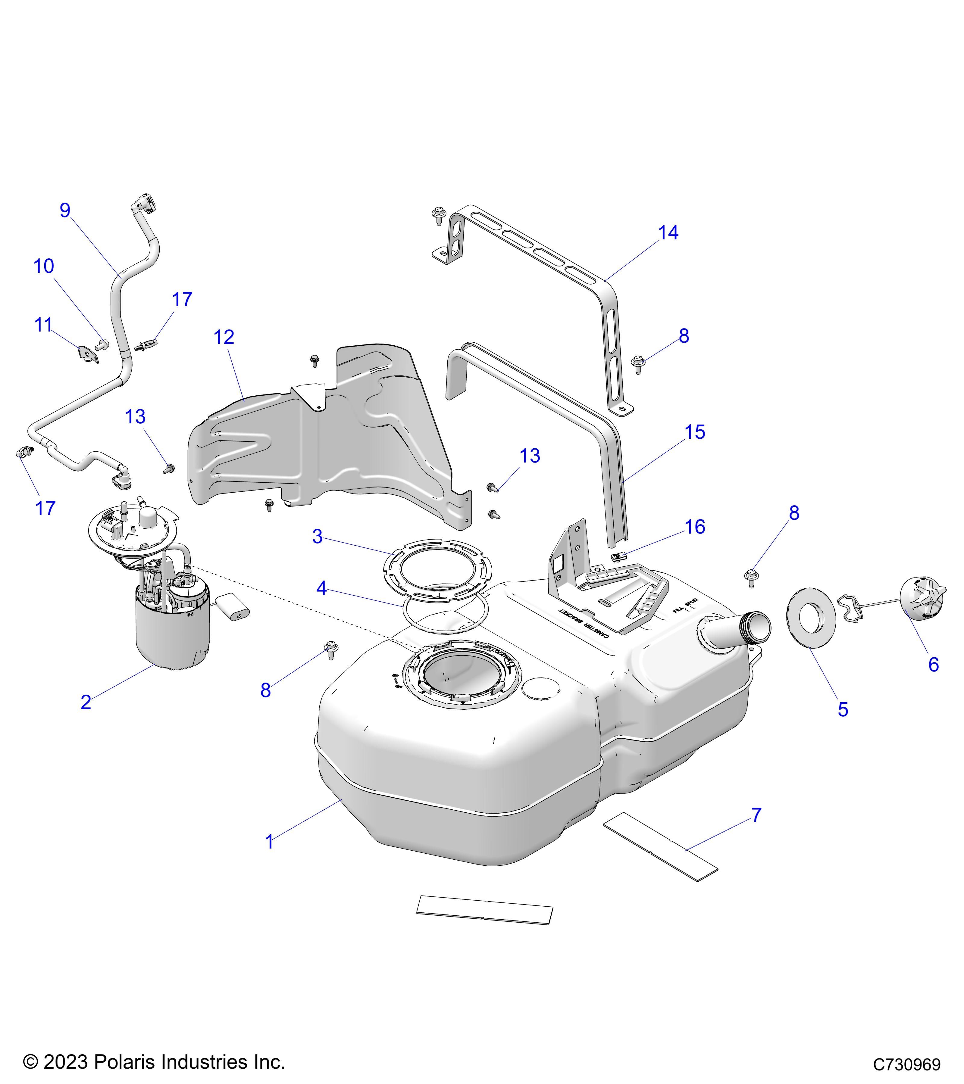 MOTEUR CIRCUIT ET RESERVOIR DE CARBURANT POUR RANGER XD 1500 NSTR 2024