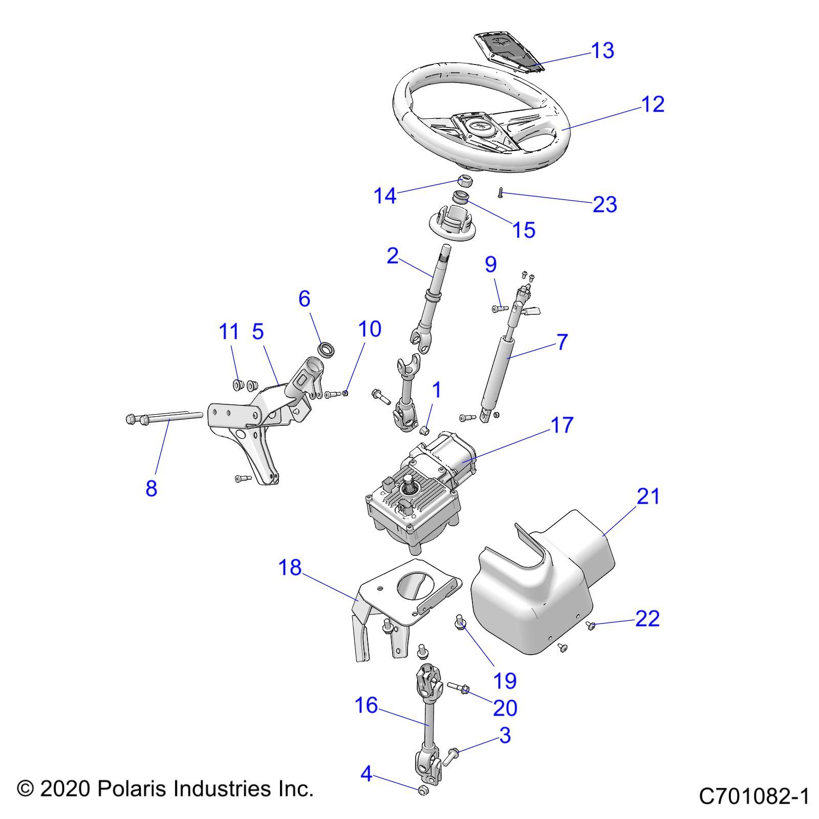STEERINGSTEERING ASSEMBLY EPS POUR RZR TRAIL S 1000 EPS EUTRACTOR 2021