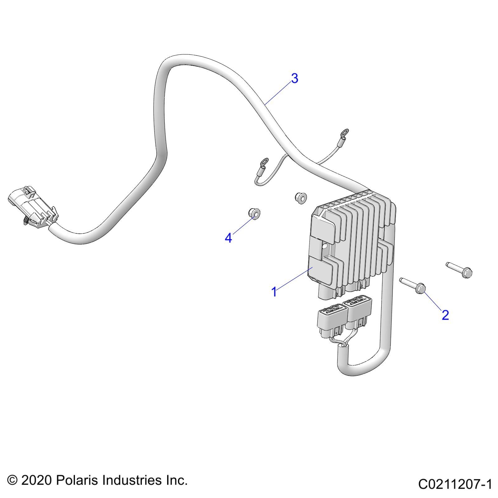 ELECTRIQUE REGULATEUR VOLTAIQUE ET MONTAGE POUR SPORTSMAN TOURING XP 1000 2025