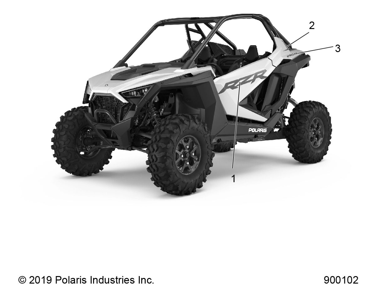 CARROSSERIE AUTOCOLLANTS DESIGN POUR RZR PRO XP ULTIMATE 2021